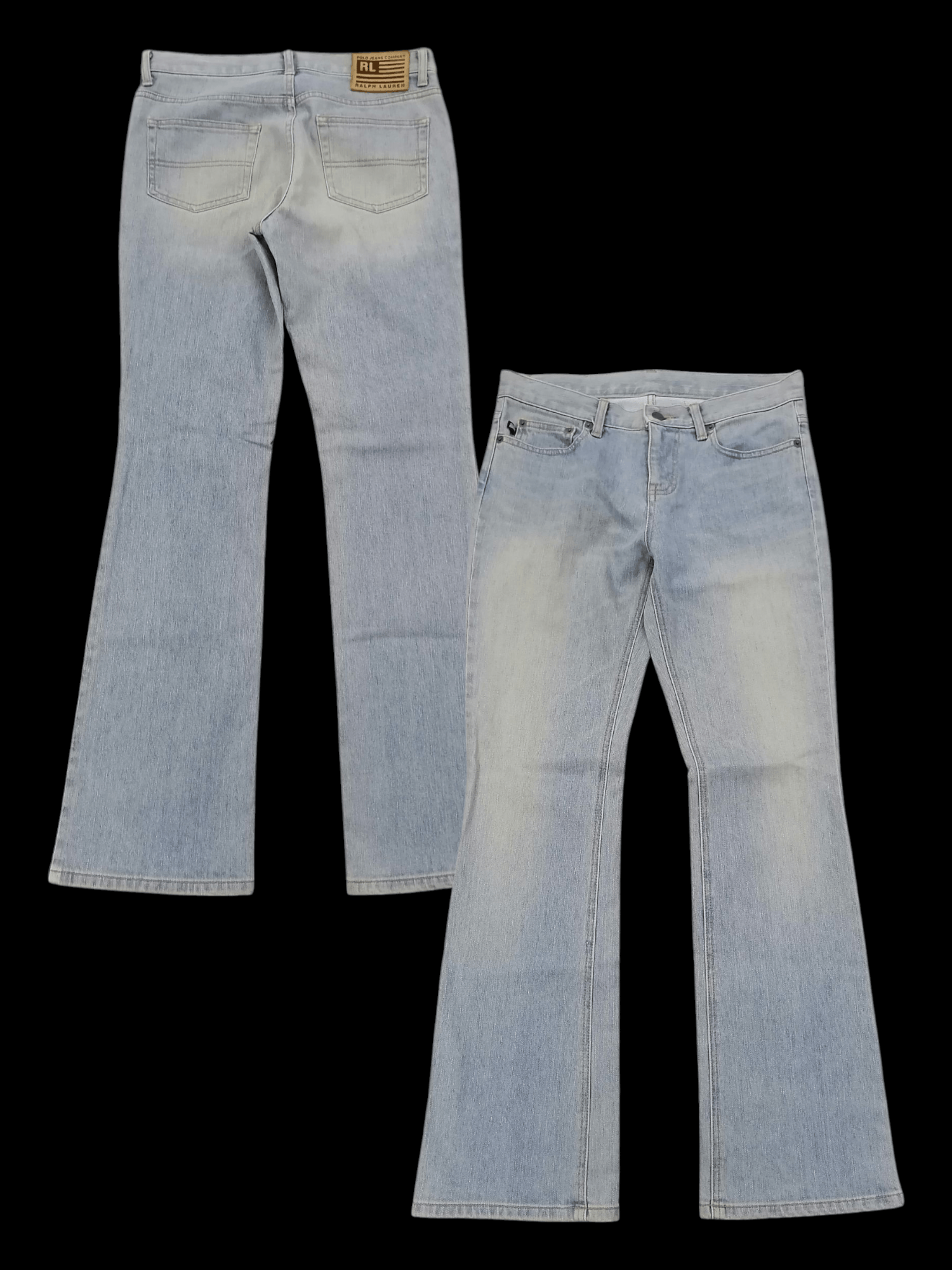 Polo Ralph Lauren × Vintage Flare Vintage Polo Ralph Lauren Distressed Denim Pants Size US 30 / EU 46 - 1 Thumbnail