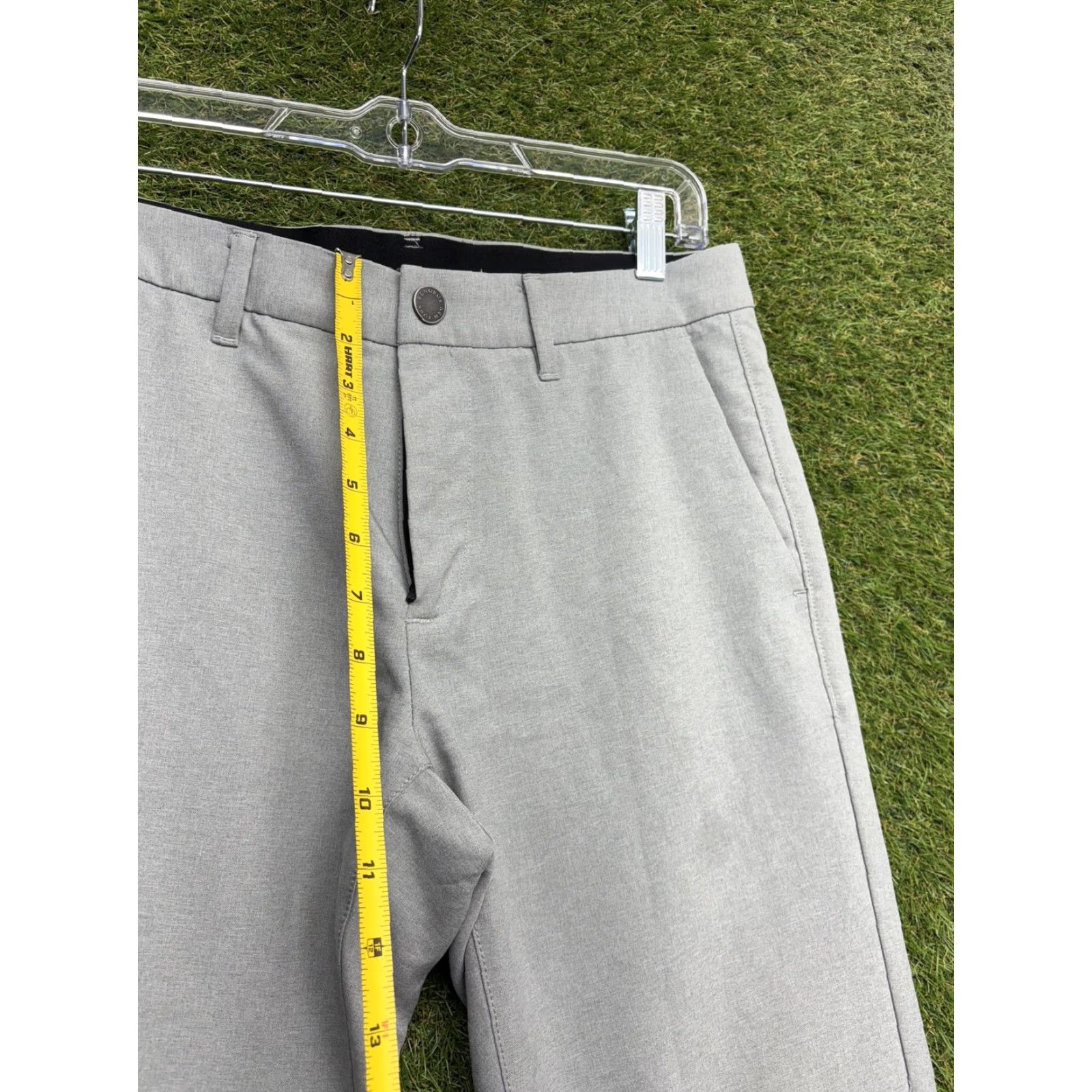 Bonobos Bonobos Pants Mens 35x32 Gray Chino Slim Fit Tapered Dress Casual Office Size US 35 - 4 Thumbnail