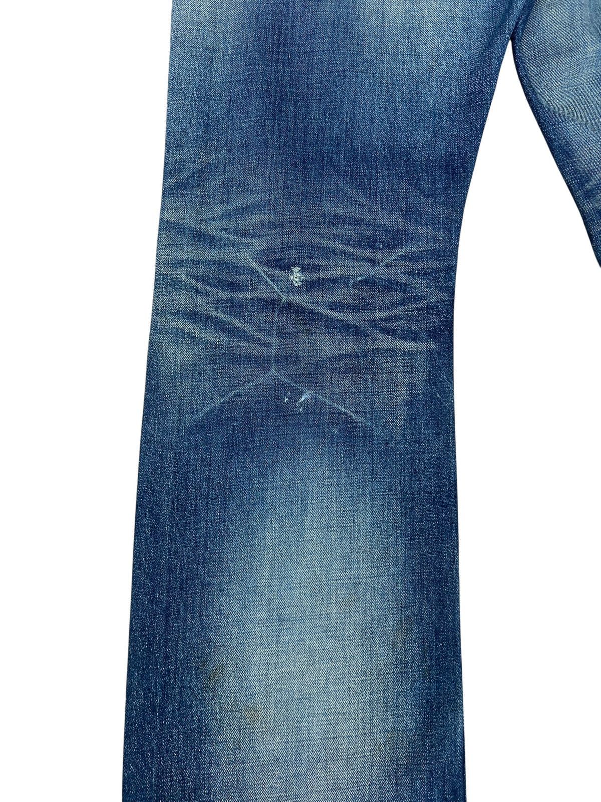 Backbone Vintage BackBone Distress Mud Denim Bootcut Selvedge Jeans Size US 31 - 17 Thumbnail