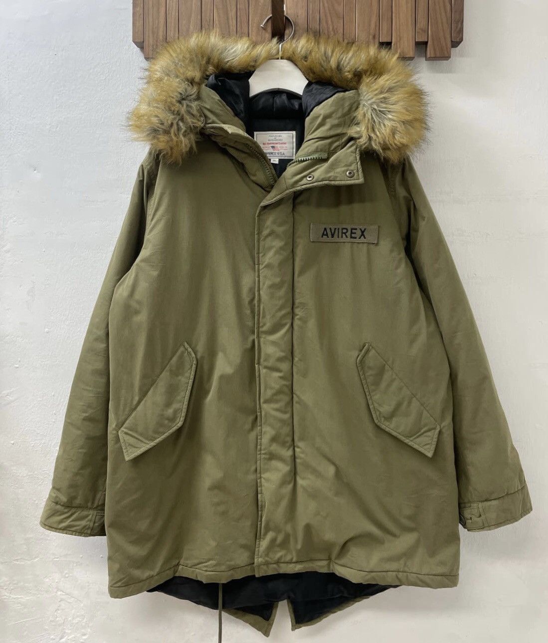 Avirex Avirex Mod Coat with Hood Military Style and Fur Padding Size US L / EU 52-54 / 3 - 1 Thumbnail