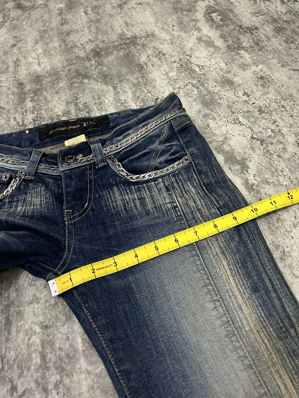 If Six Was Nine × Japanese Brand × Le Grande Bleu (L.G.B.) XIX Denim Chain Boot Cut Mudwash Pants Size US 28 / EU 44 - 17 Thumbnail