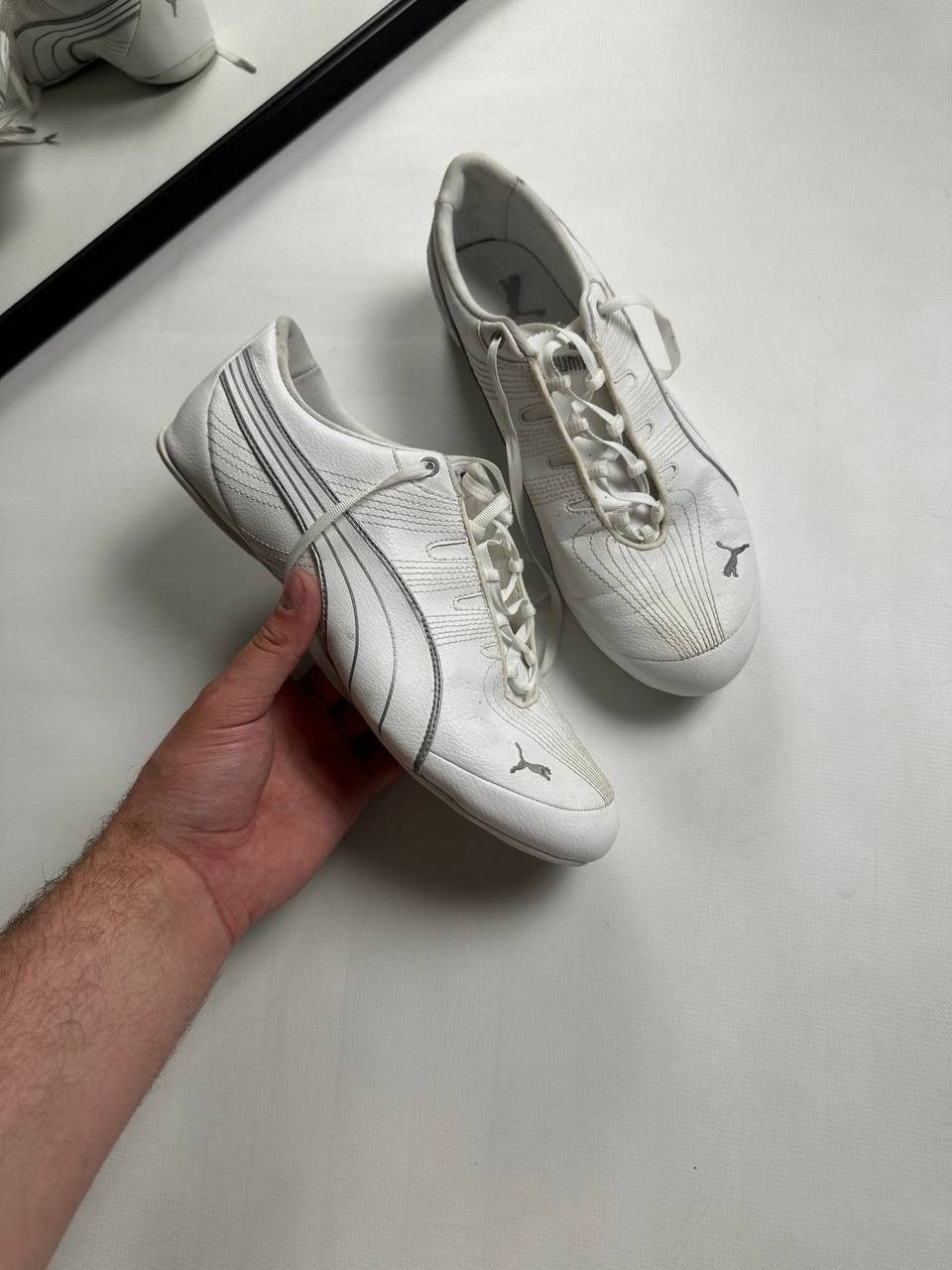 Puma Vintage 00s Japanese Puma Speed Cat Leather Shoes Size US 7 / EU 40 - 2 Thumbnail