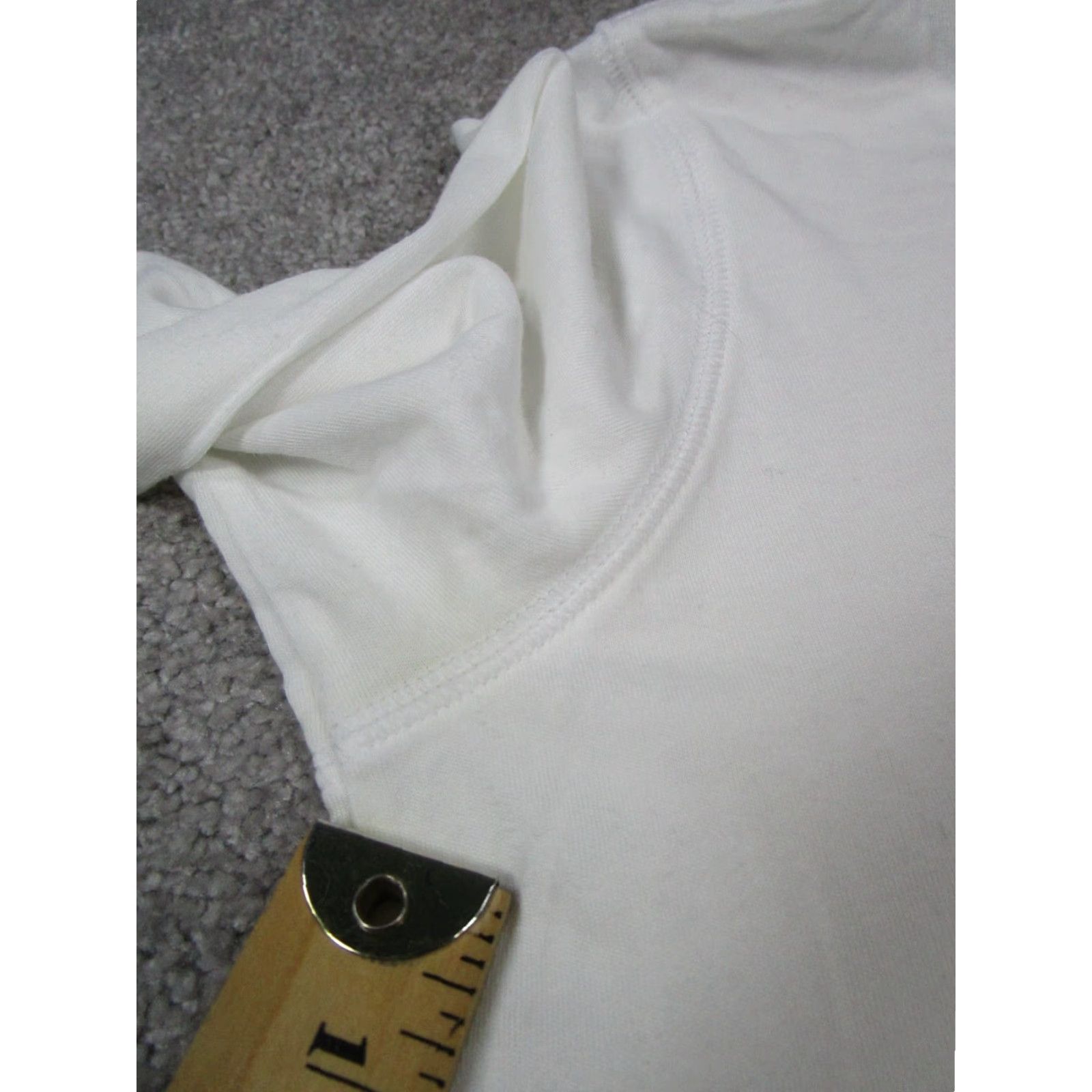 J. Jill J.Jill Fit Everyday Hoodie Womens XS Petite White Cotton Blend Pullover Size XS / US 0-2 / IT 36-38 - 4 Thumbnail