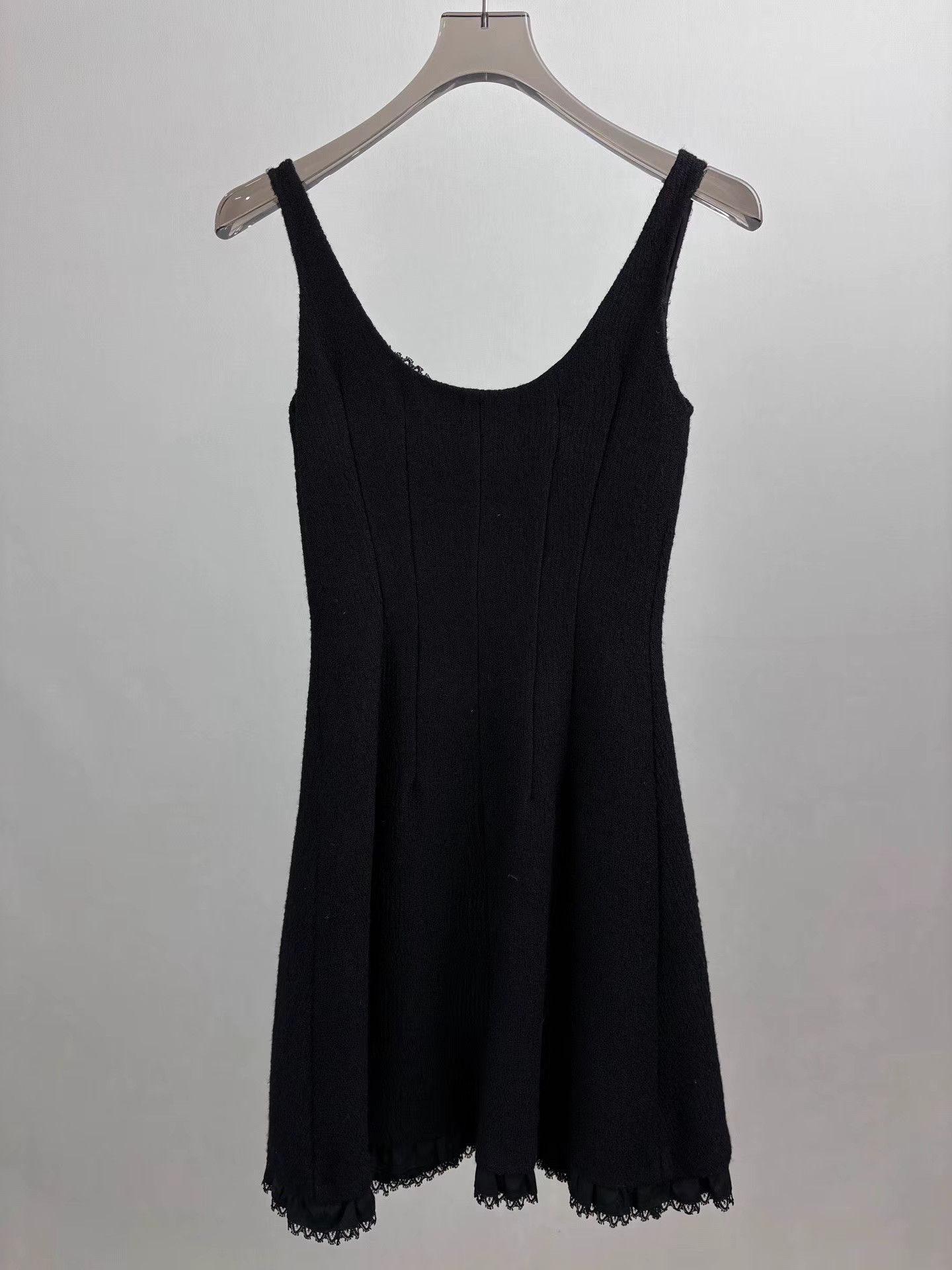 Prada PRADA Black Lace Slip Dress Size XS / US 0-2 / IT 36-38 - 2 Thumbnail