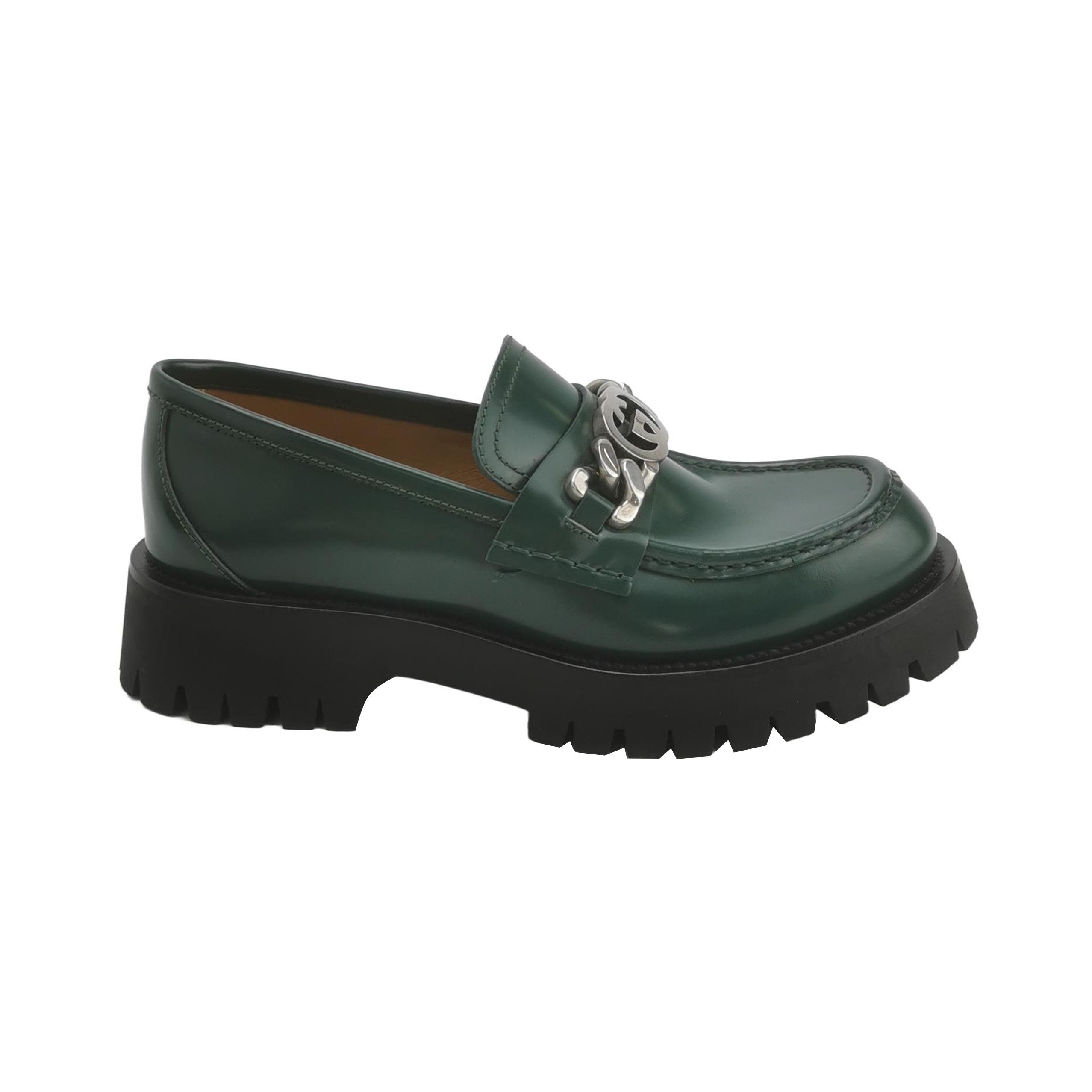 Gucci Gucci Interlocking G Chain Lug Loafers 41.5 Size US 8 / EU 41 - 1 Thumbnail
