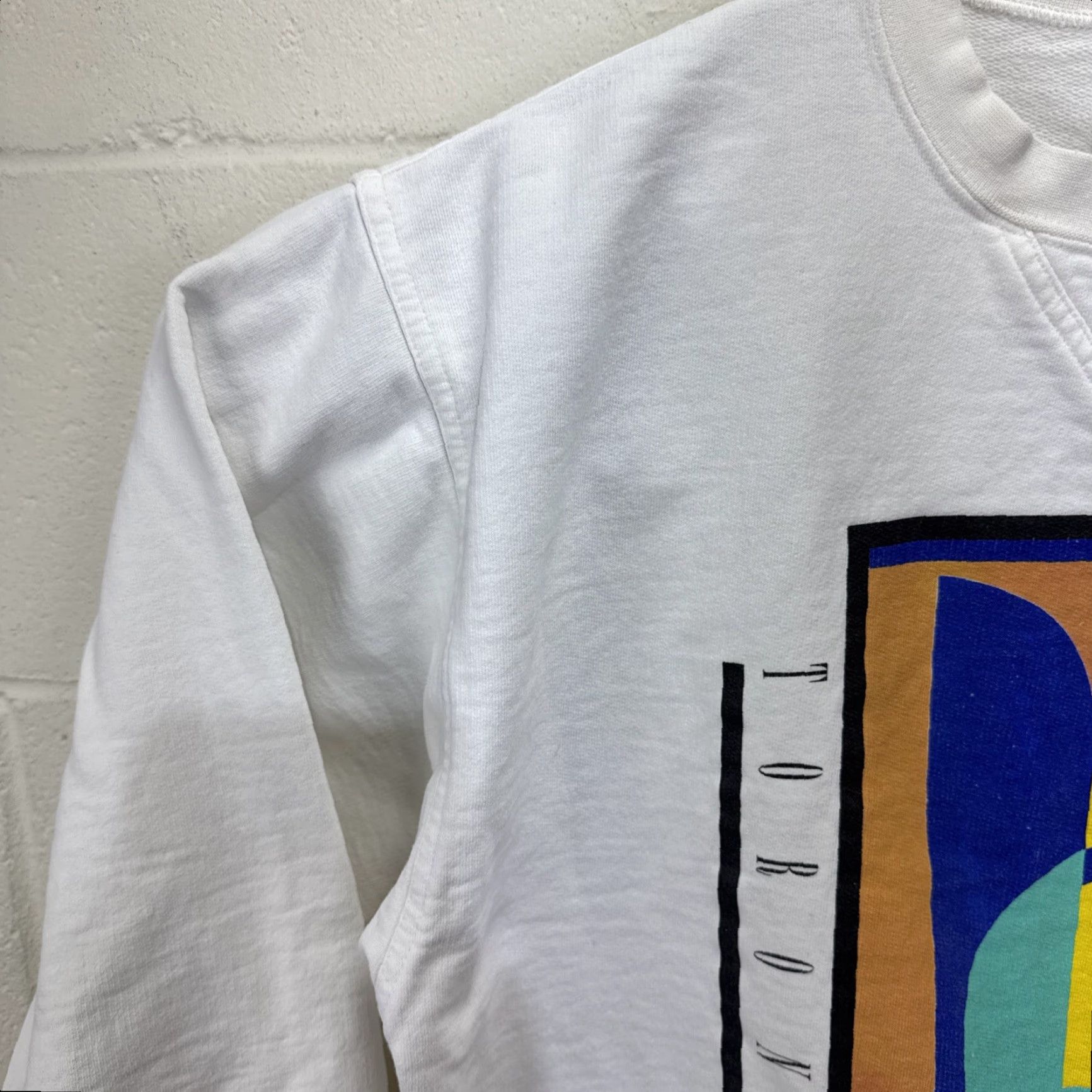 Vintage VINTAGE Oh Yes Art Sweatshirt White 90s Canadian L Mens Size US L / EU 52-54 / 3 - 5 Thumbnail
