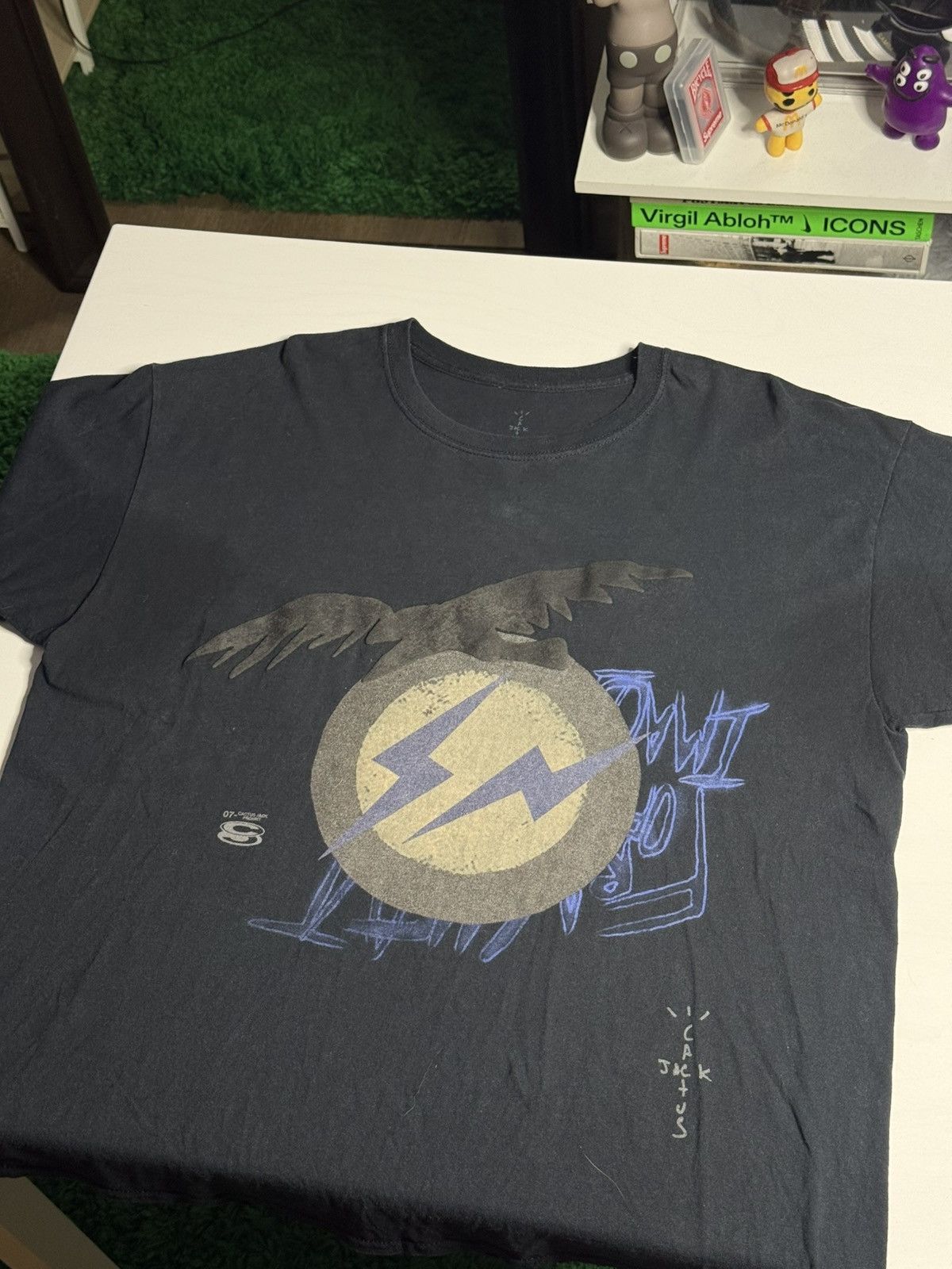 Travis Scott Travis Scott x Fragment Danger Tee “Black” [L] PREOWNED Size US L / EU 52-54 / 3 - 2 Thumbnail