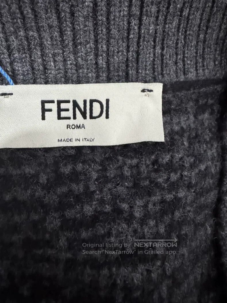 Fendi Fendi Jacquard V Neck Straight Sleeve Casual Long Sleeve K Size S / US 4 / IT 40 - 5 Thumbnail