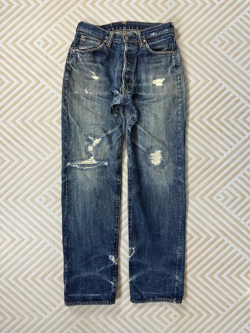 Evisu × Japanese Brand Distressed Carft & Co Yamani Jeans (waist 29-30) Evisu Style Size US 30 / EU 46 - 5 Thumbnail