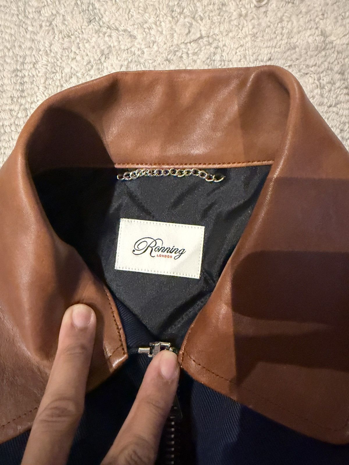 Ronning Vintage Navy Work Jacket Size Medium in Blue, Men's — image 3 of 6