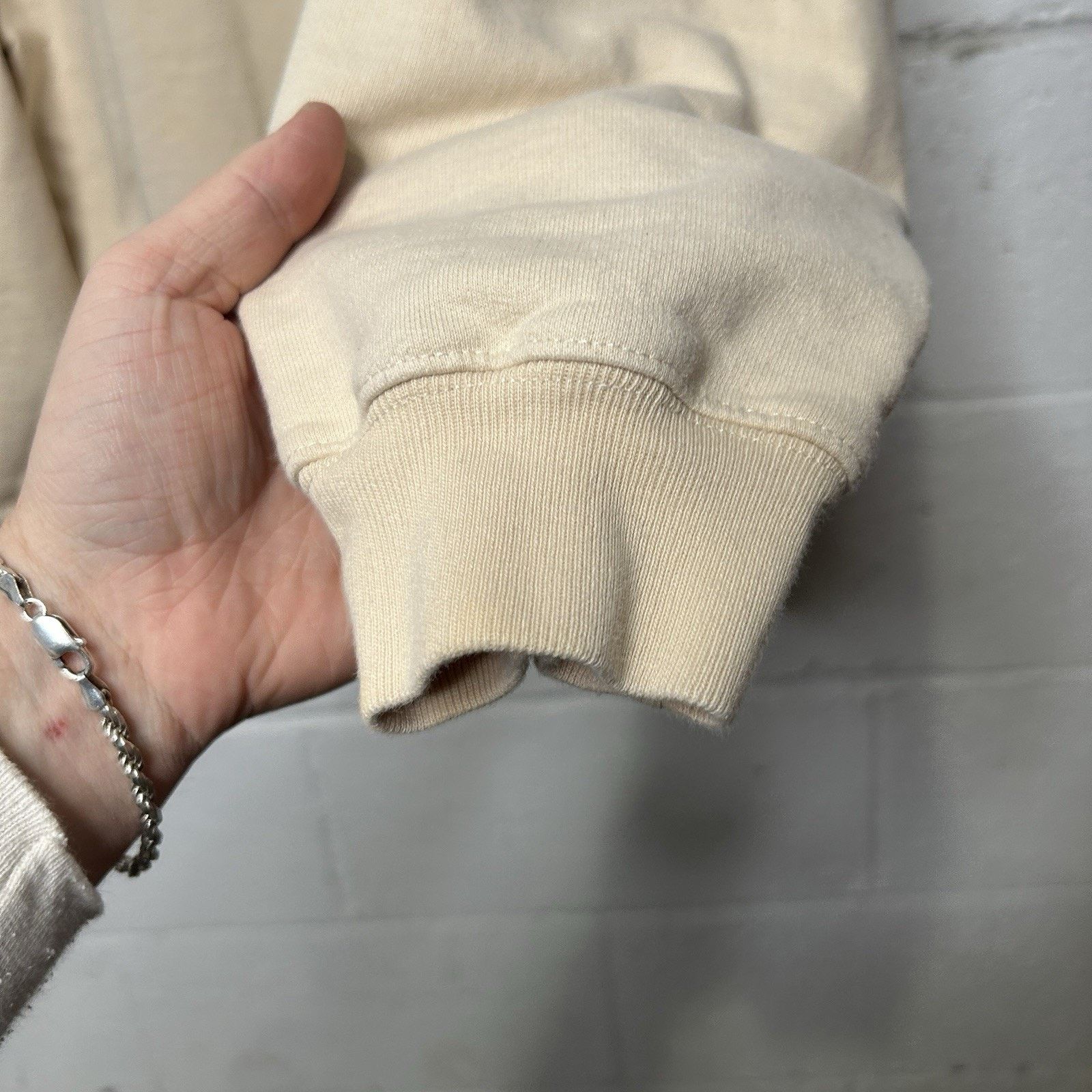 Dries Van Noten Dries Van Noten Oversized Crewneck Sweatshirt “Cream White” Size US S / EU 44-46 / 1 - 3 Thumbnail