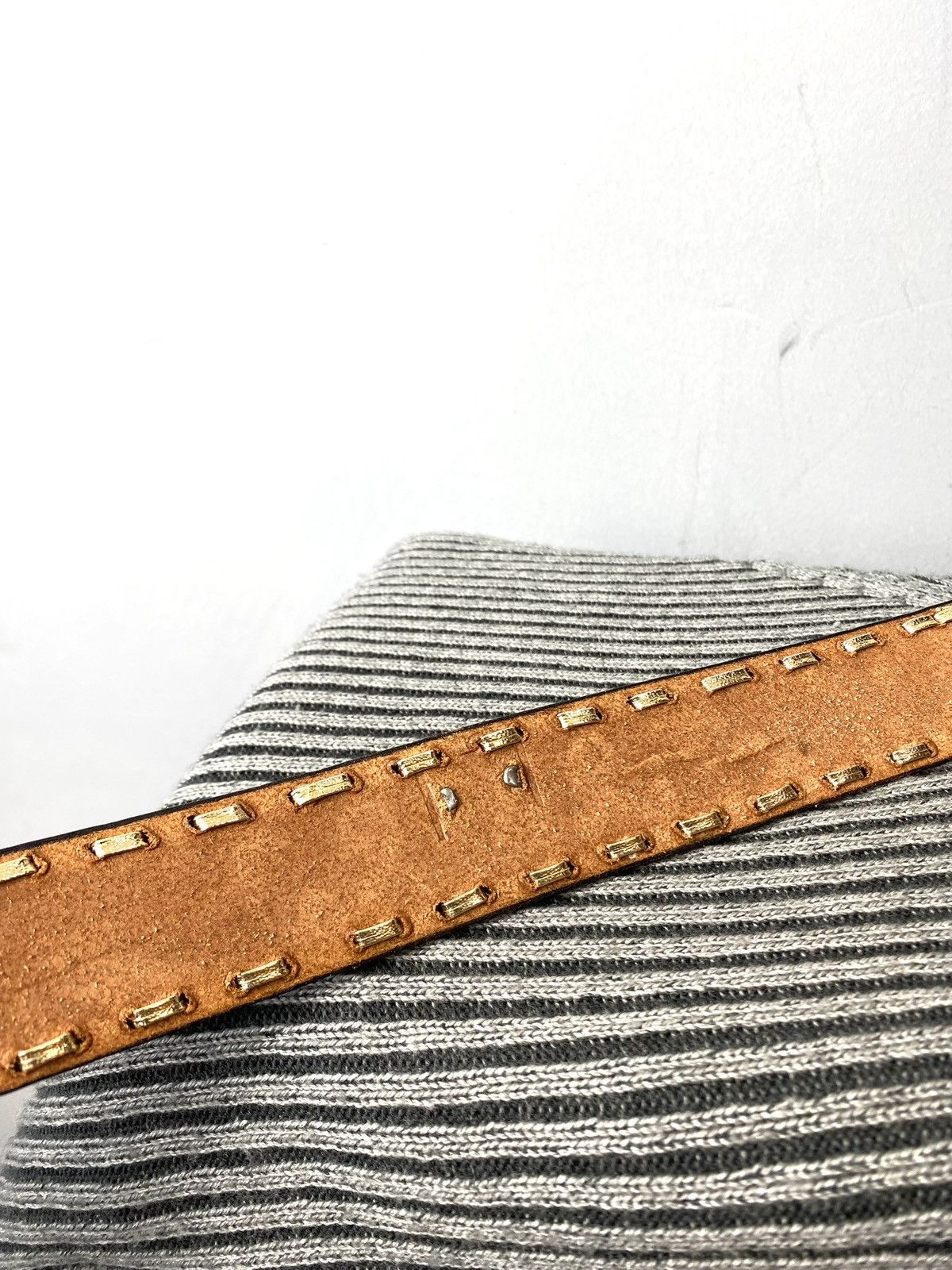 Cowboy Equipment Vintage Leather Belt Cowboy Western Style Metal Hype Size ONE SIZE - 8 Thumbnail