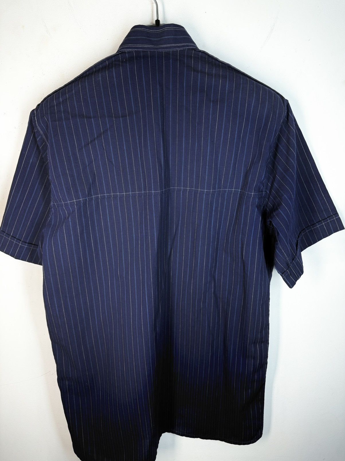 Yves Saint Laurent 90s YSL Shirt Button Up Short Sleeve Collar Logo Vintage y2k Size US S / EU 44-46 / 1 - 5 Thumbnail