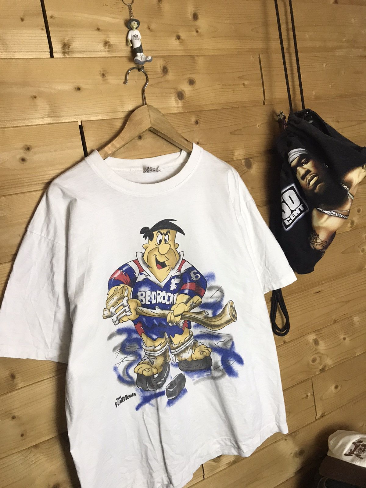 Cartoon Network Vintage 90s Flintstones hockey single stitch t-shirt Size US XL / EU 56 / 4 - 3 Thumbnail