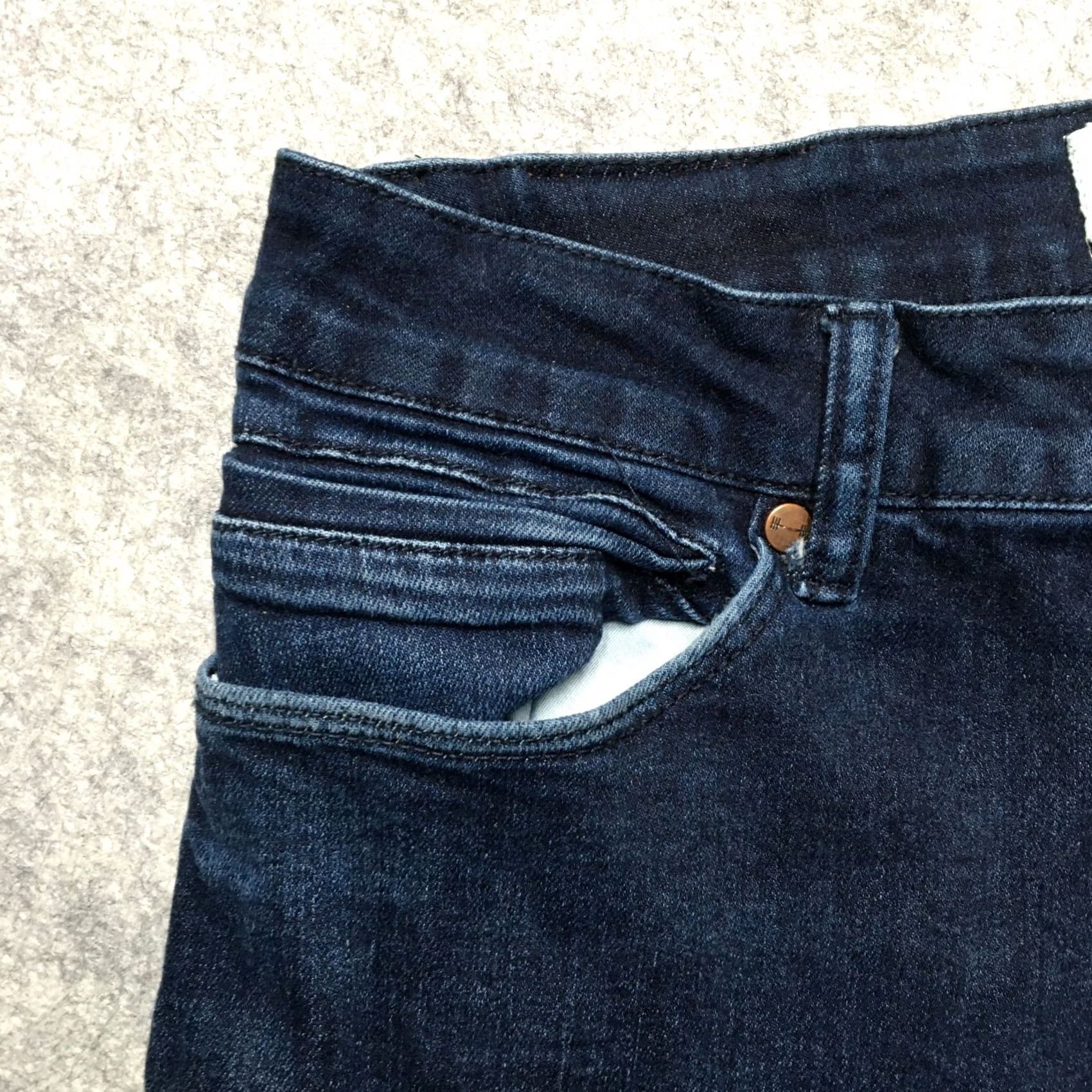 Vintage Barbell Apparel Jeans Mens 34x32 Dark Blue Straight Athletic Fit Stretch Denim Size US 34 / EU 50 - 4 Thumbnail