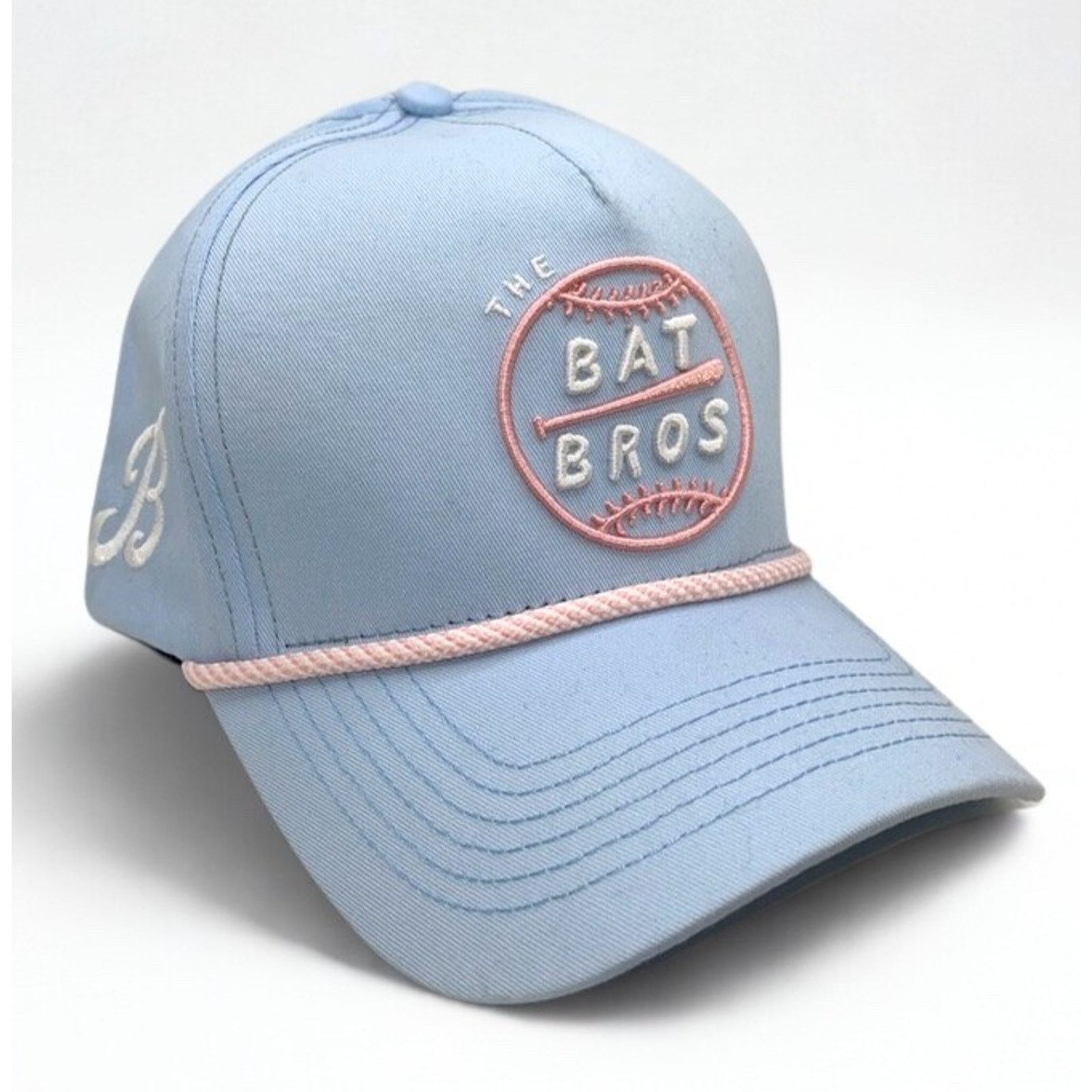 Other Bat Bros Baseballism Five Panel Snapback Hat Light Blue Rare Size ONE SIZE - 4 Thumbnail