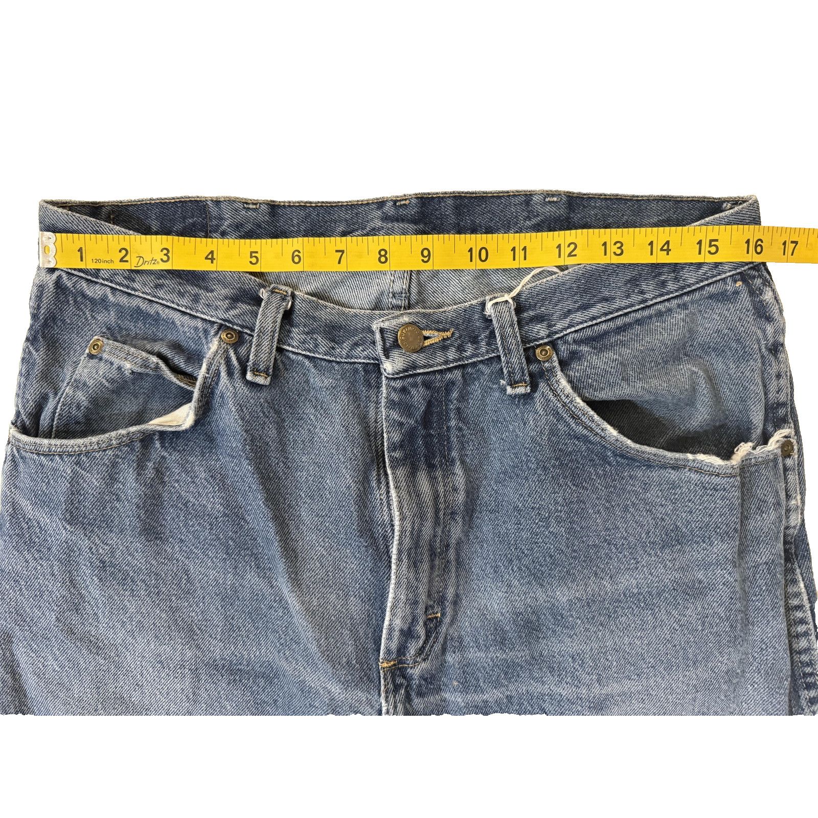 Wrangler Vintage Wrangler 965 Jeans Mens 34x32 Regular Fit Distressed Size US 34 / EU 50 - 4 Thumbnail
