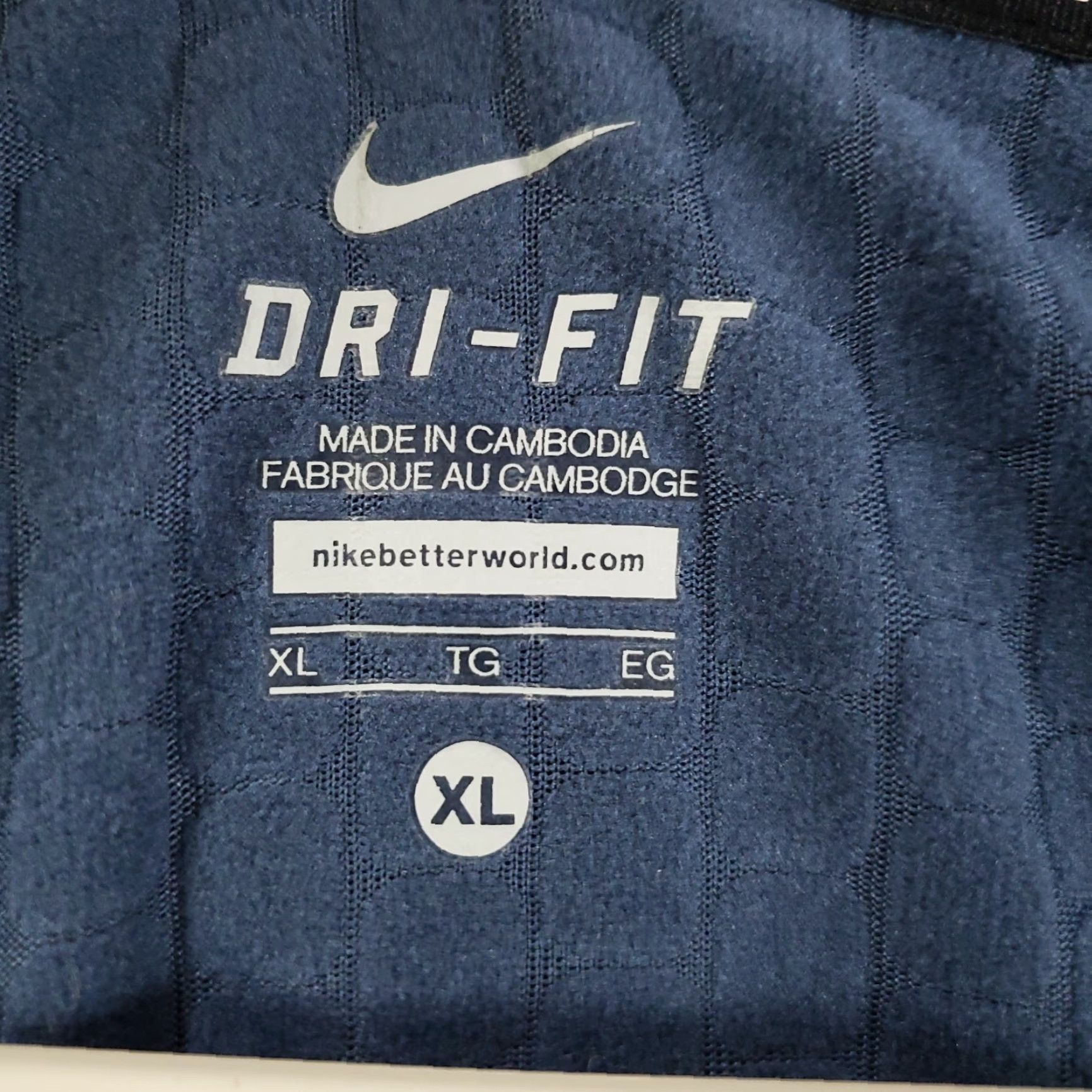 Nike Nike Dri-Fit Running Pullover Mens XL 1/4 Zip Jacket Sweater Zip Pockets Blue Size US XL / EU 56 / 4 - 7 Thumbnail