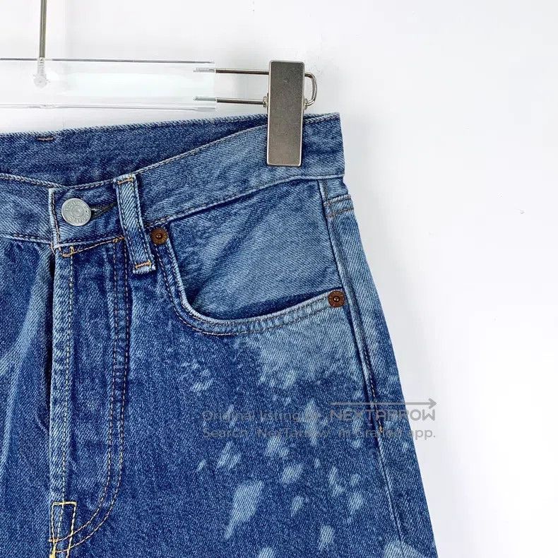 Acne Studios Acne Studios Blue Letter Graffiti Printed Cotton Casual De Size US 26 / EU 42 - 3 Thumbnail