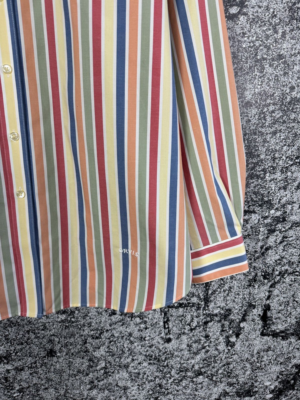 Orvis Orvis Long Sleeve Striped Shirt Button Up Wrinkle Free Size XL / US 12-14 / IT 48-50 - 5 Thumbnail