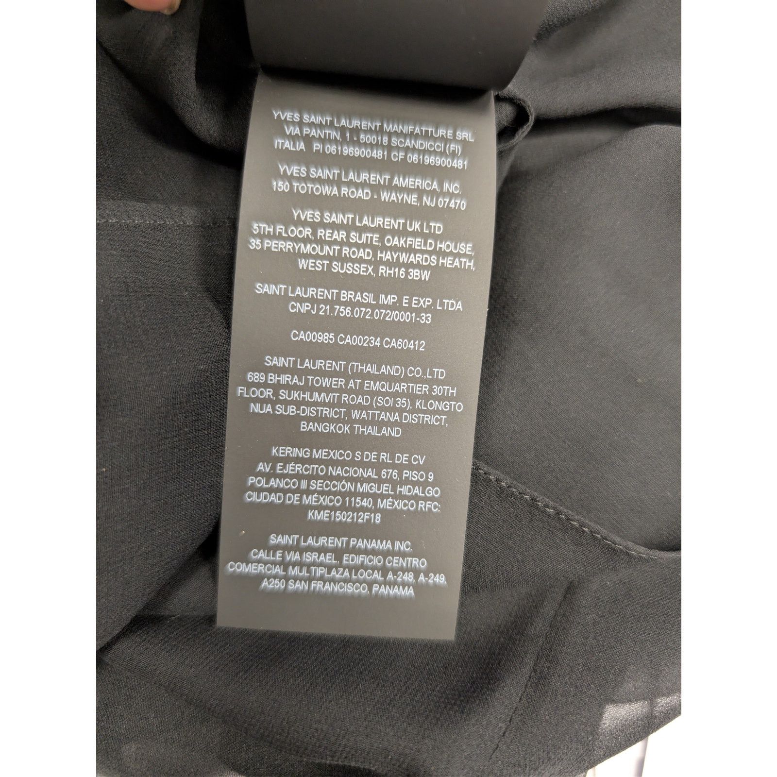 Saint Laurent Paris o1rshd1 Blouse Manches Courtes Drape T-Shirt in Black Size US M / EU 48-50 / 2 - 18 Thumbnail