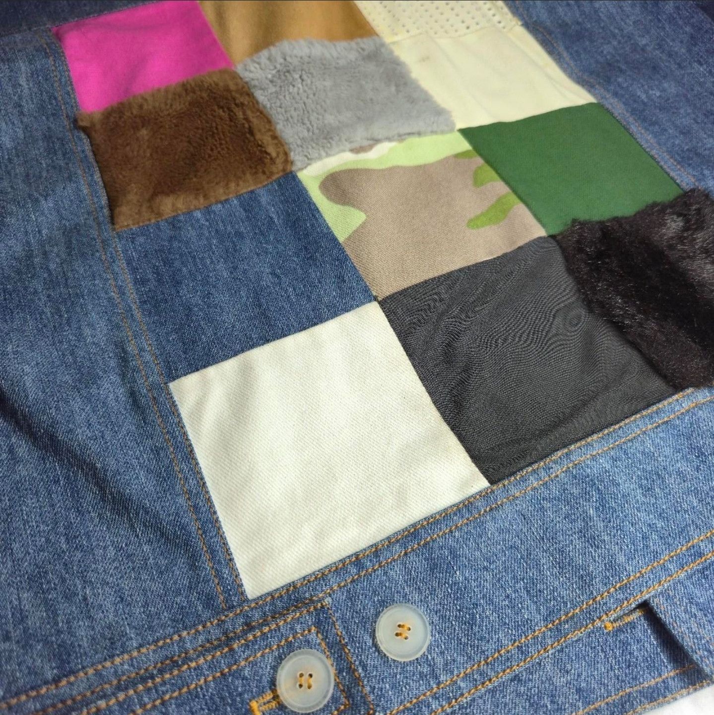 Gosha Rubchinskiy Gosha Rubchinskiy patchwork Denim Jacket Size US M / EU 48-50 / 2 - 3 Thumbnail