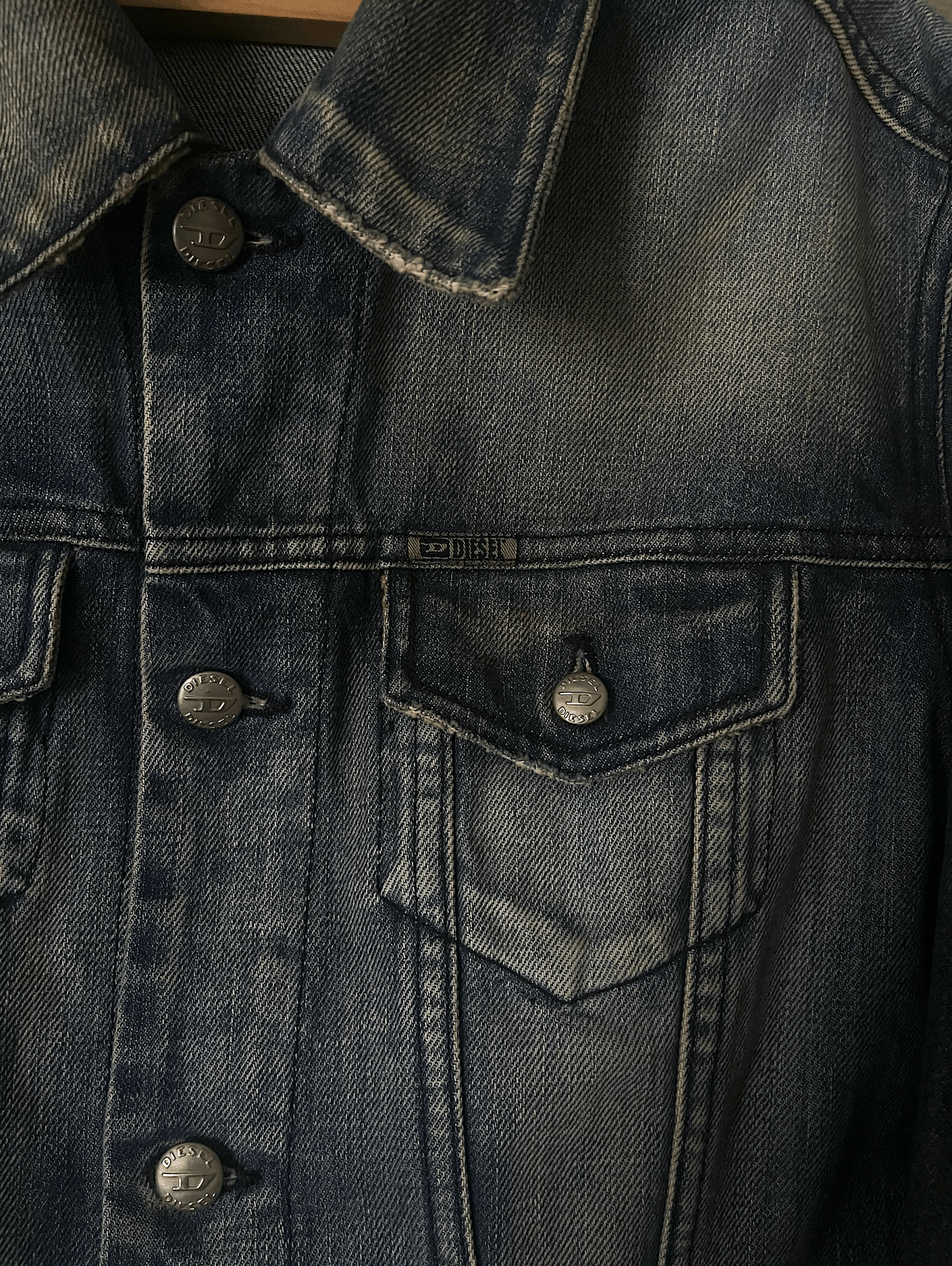 Diesel Vintage Diesel Denim Jacket Size L / US 10 / IT 46 - 2 Thumbnail