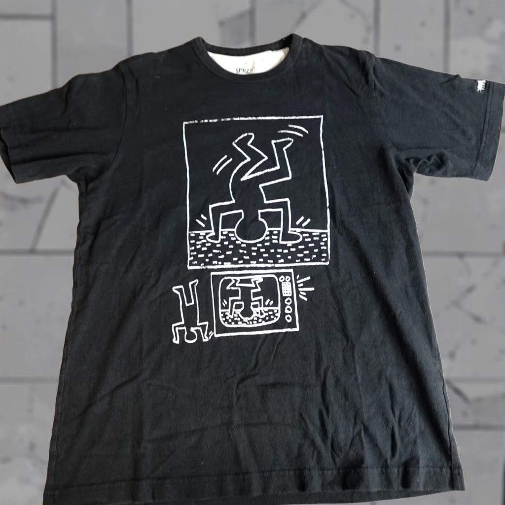 Uniqlo Uniqlo Keith Haring Shirt M Black Breakdancer SPRZNY Crew Neck Short Sleeve T-Shirt Men Vintage: No Regular Cotton Graphic Print Size US M / EU 48-50 / 2 - 1 Thumbnail