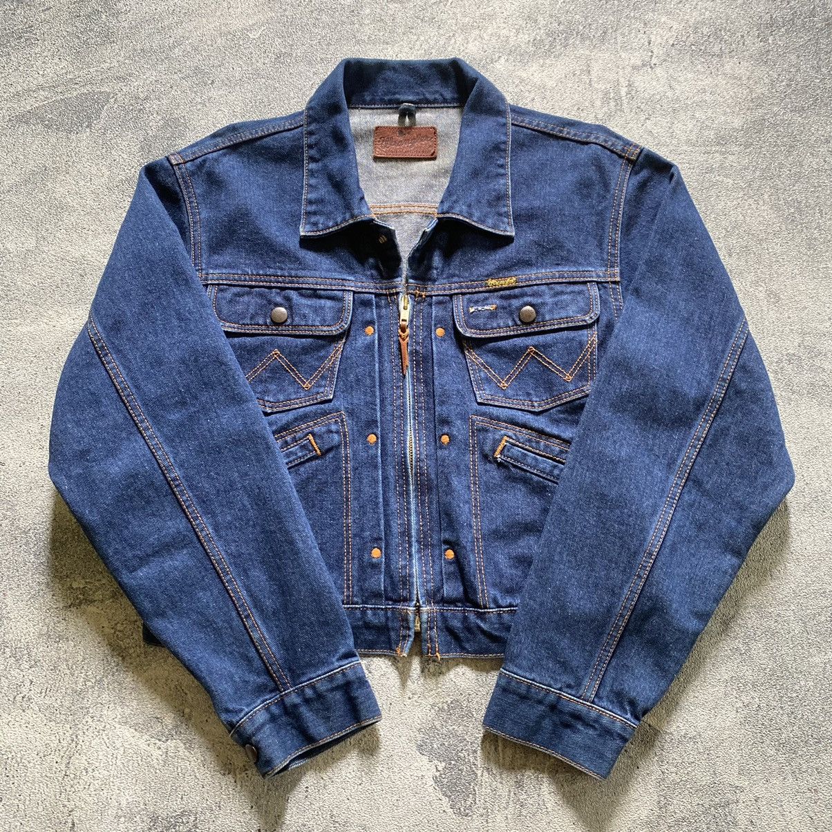 Vintage × Wrangler Wrangler denim jacket vintage Size M / US 6-8 / IT 42-44 - 2 Thumbnail
