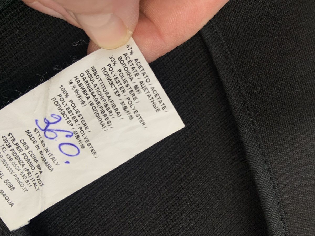 Pinko Pinko Women Gray Wool Full Zip Biker Jacket US 4 EU36 UK8 Size S / US 4 / IT 40 - 10 Thumbnail