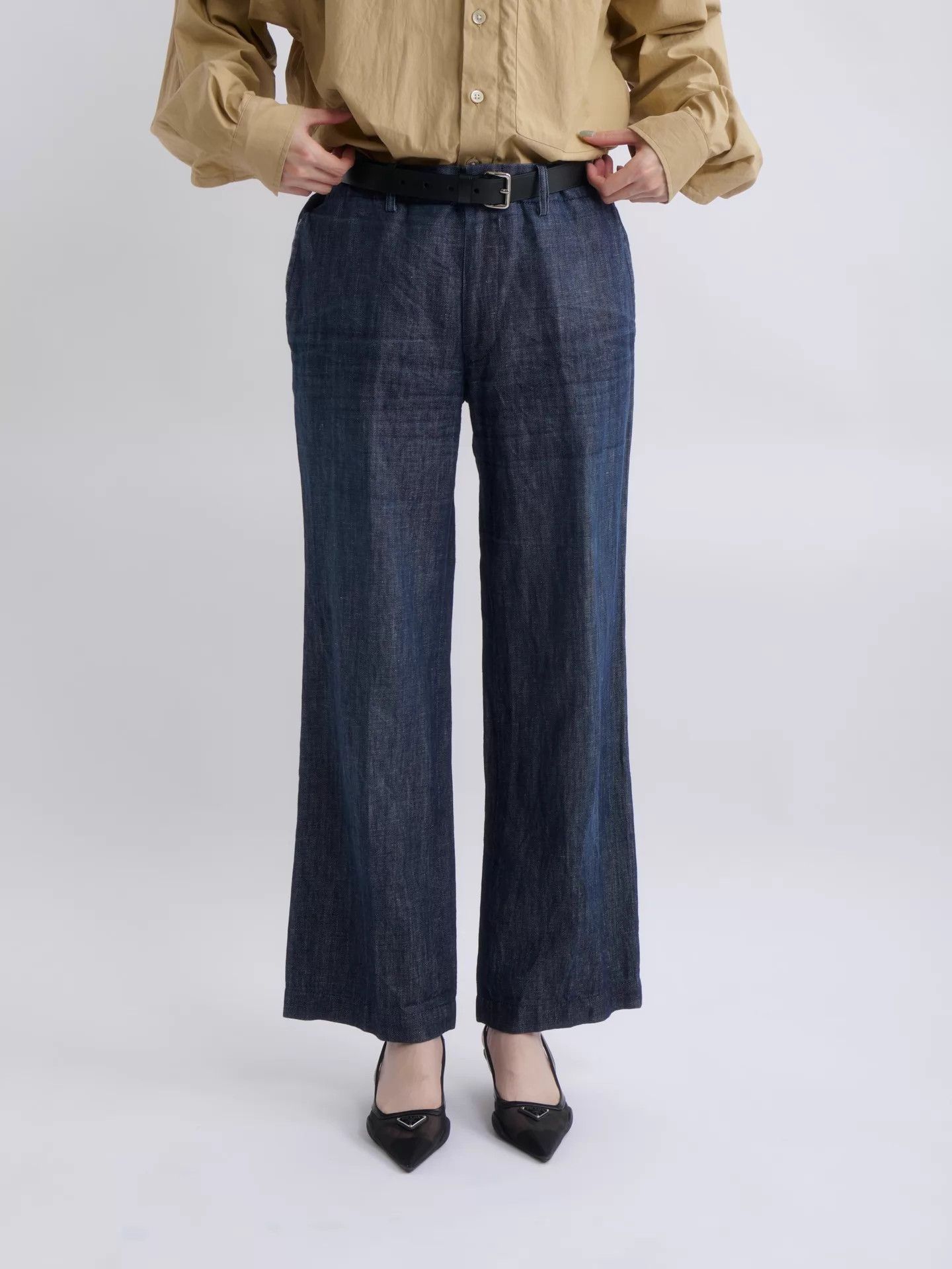 Junya Watanabe JUNYA WATANABE 2008 Spring Linen-Cotton Straight Jeans Size US 32 / EU 48 - 1 Thumbnail