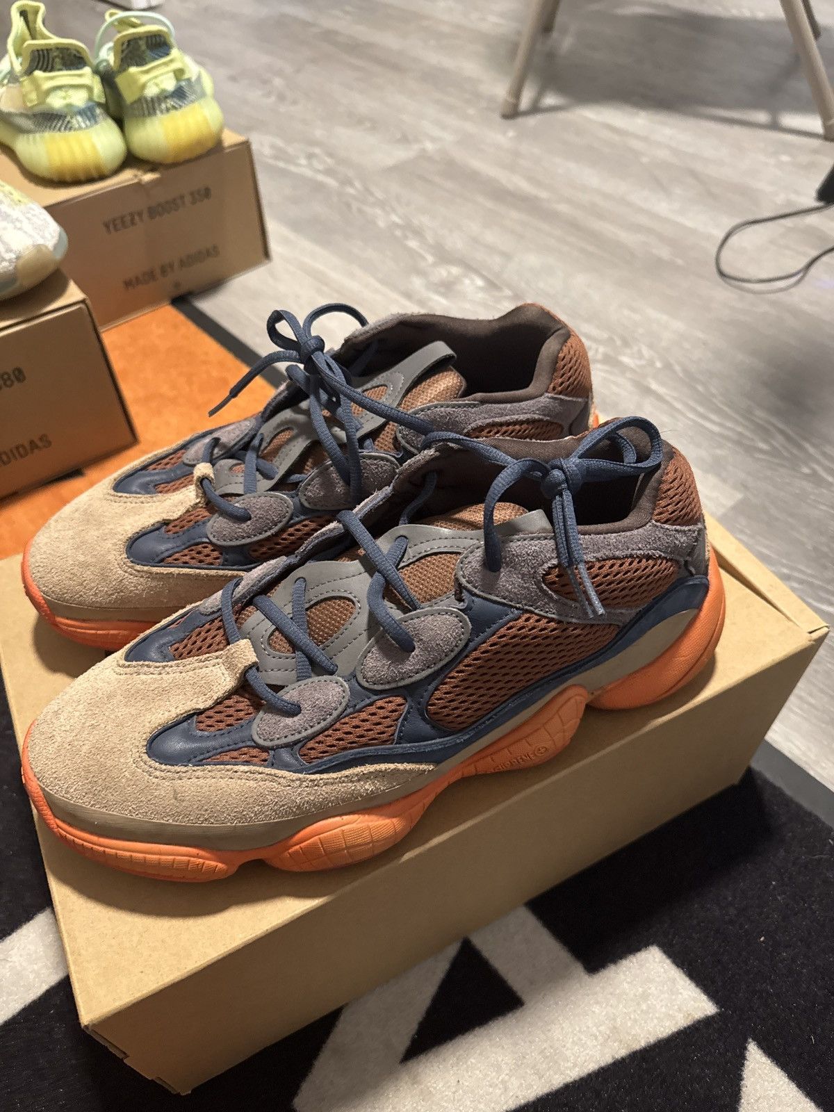 Adidas Yeezy 500 “enflame” Size US 11.5 / EU 44-45 - 6 Thumbnail