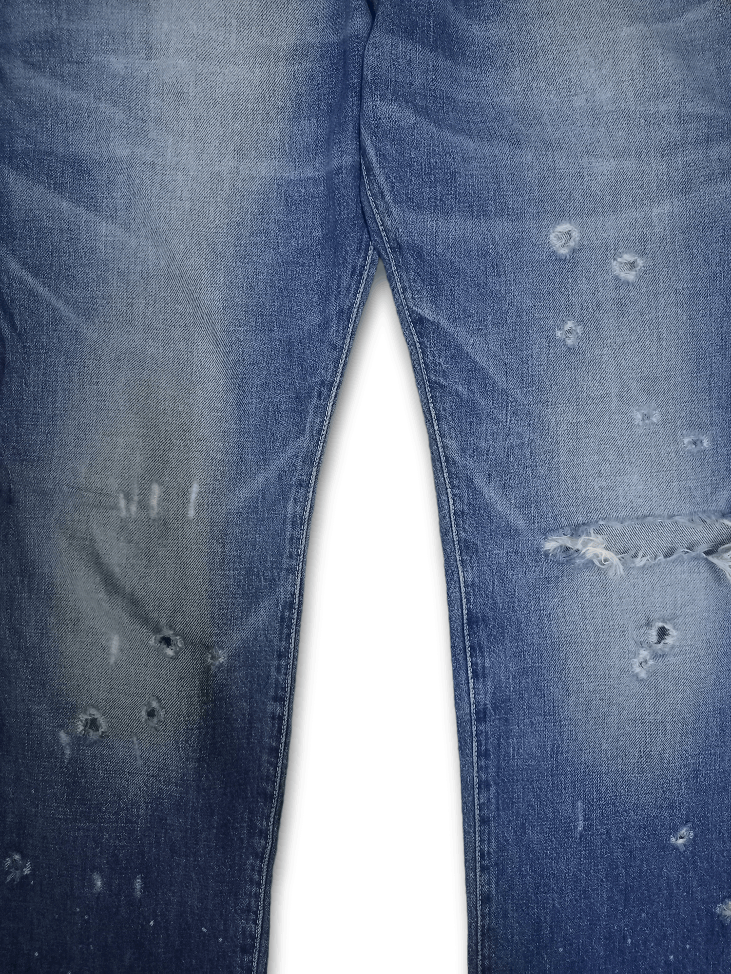 Japanese Brand Vintage Japanese Brand Painted Distressed Carpenter Jeans Size US 30 / EU 46 - 7 Thumbnail