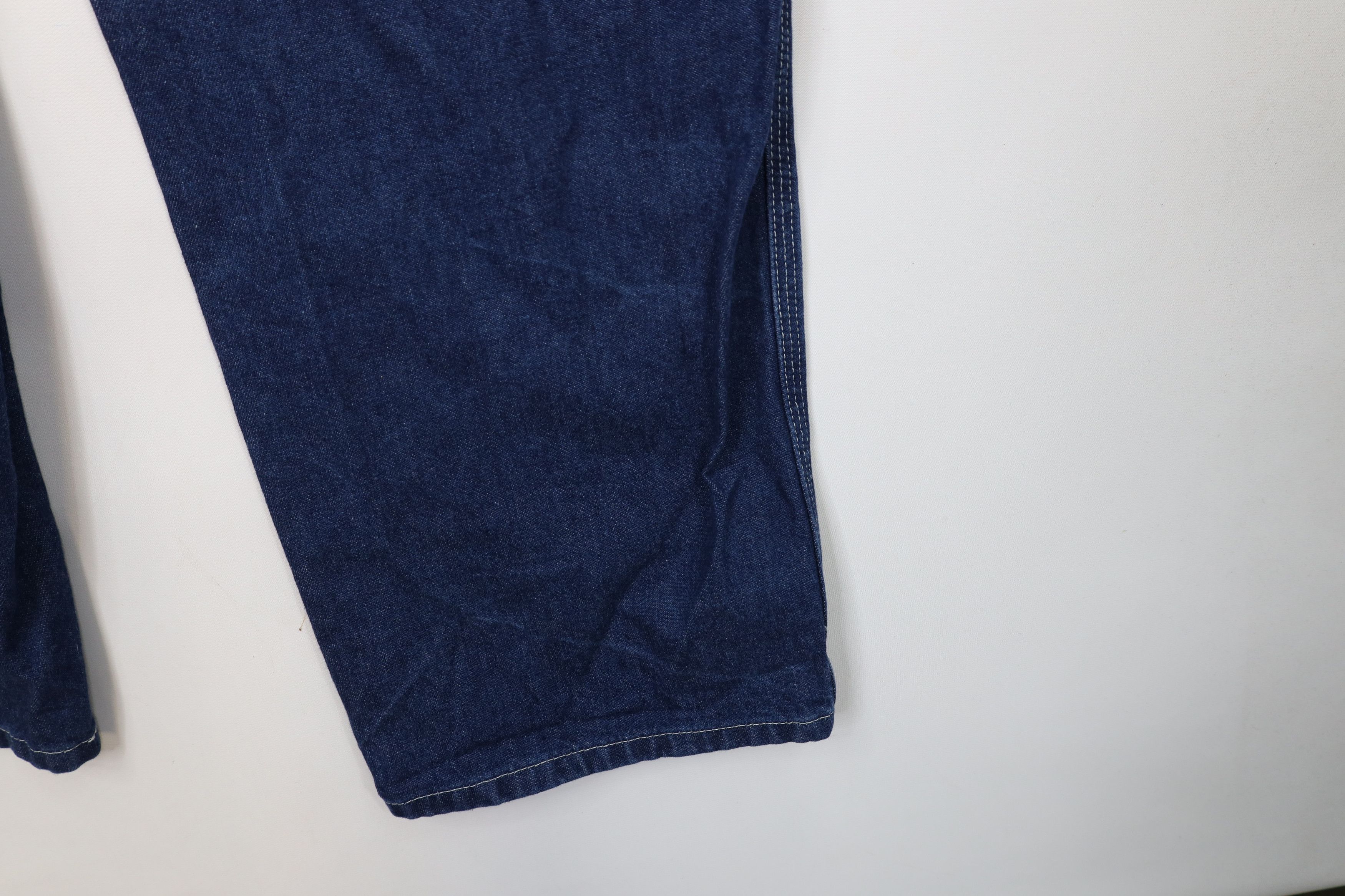 Carhartt × Vintage Vintage Y2K Carhartt Spell Out Wide Leg Dungaree Denim Jeans Size US 38 / EU 54 - 14 Thumbnail