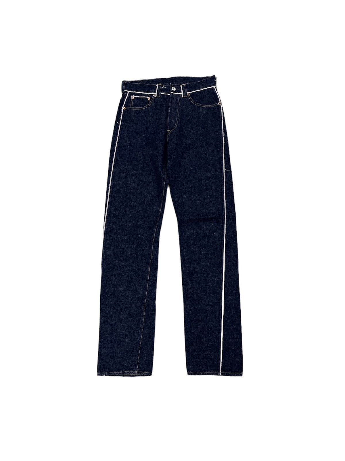 image of Nepenthes New York Hoggs Of Nepenthes By Needles Outer Selvedge Red Line Denim, Men's (Size 29)