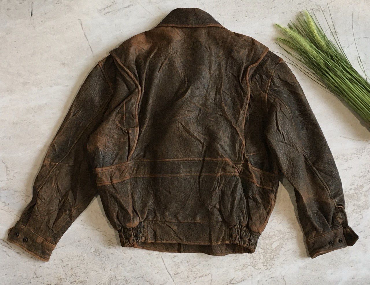 Harley Davidson Vintage 90s Harley-Davidson Heavy Leather Jacket Size US M / EU 48-50 / 2 - 8 Thumbnail
