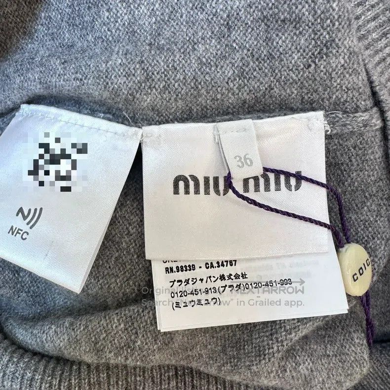 Miu Miu Miu Miu 38 V-neck sweater Size S / US 4 / IT 40 - 6 Thumbnail