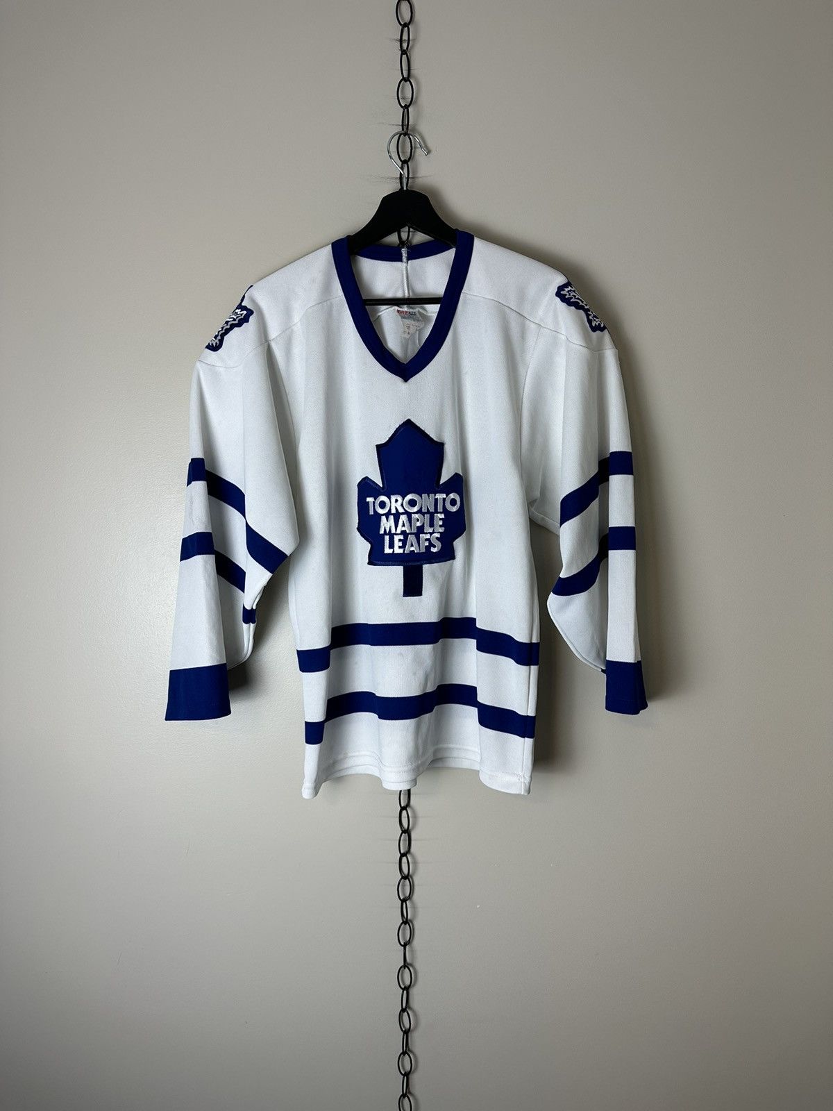 Toronto Maple Leafs 15 Ccm Vintage Jersey Size Small White 