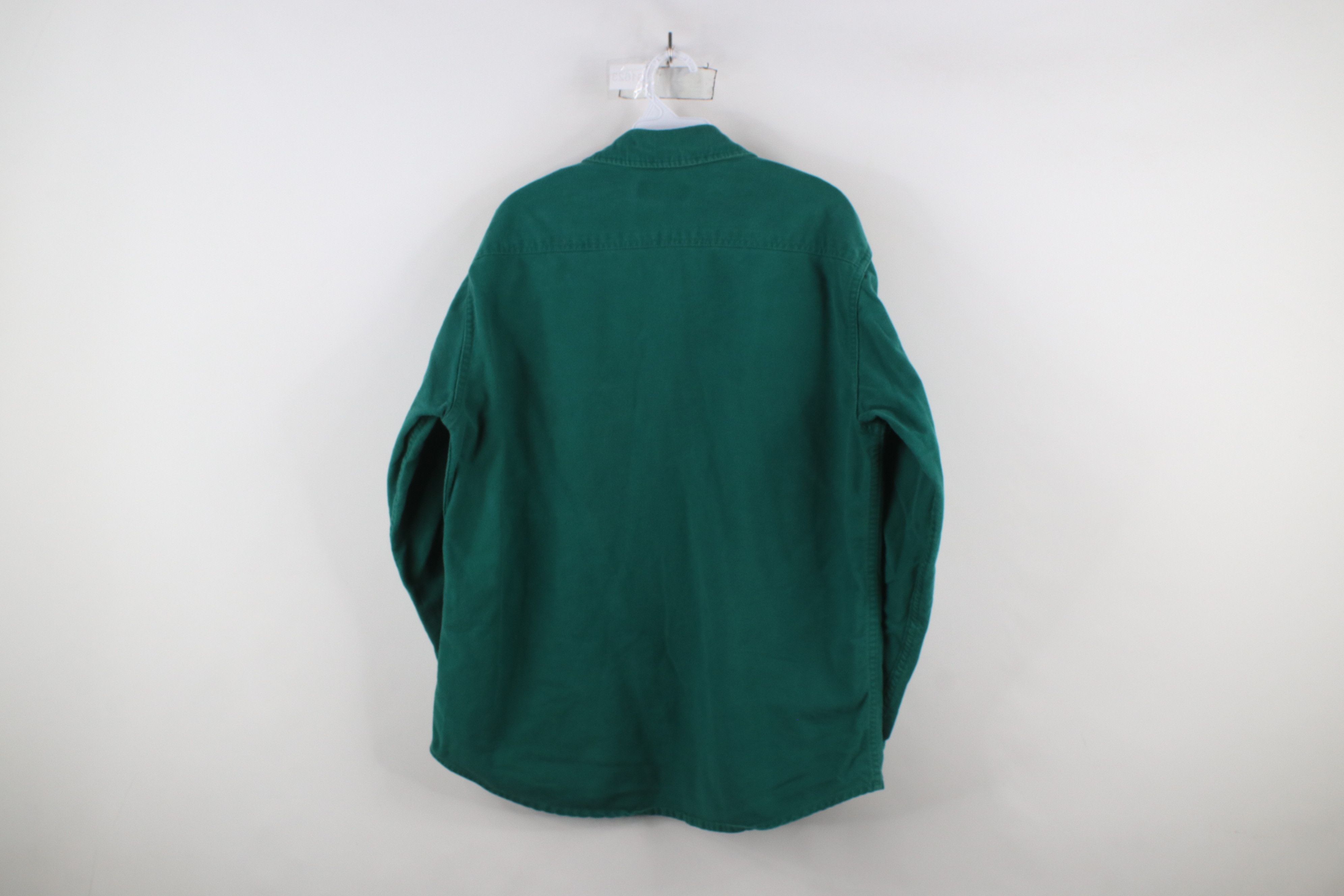 Vintage Vintage 70s Streetwear Chamois Cloth Button Shirt Green USA Size US L / EU 52-54 / 3 - 8 Thumbnail