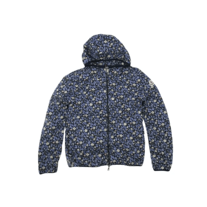 Moncler Moncler Floral Print Zip Hooded Jacket Size US XXS / EU 40 - 1 Thumbnail