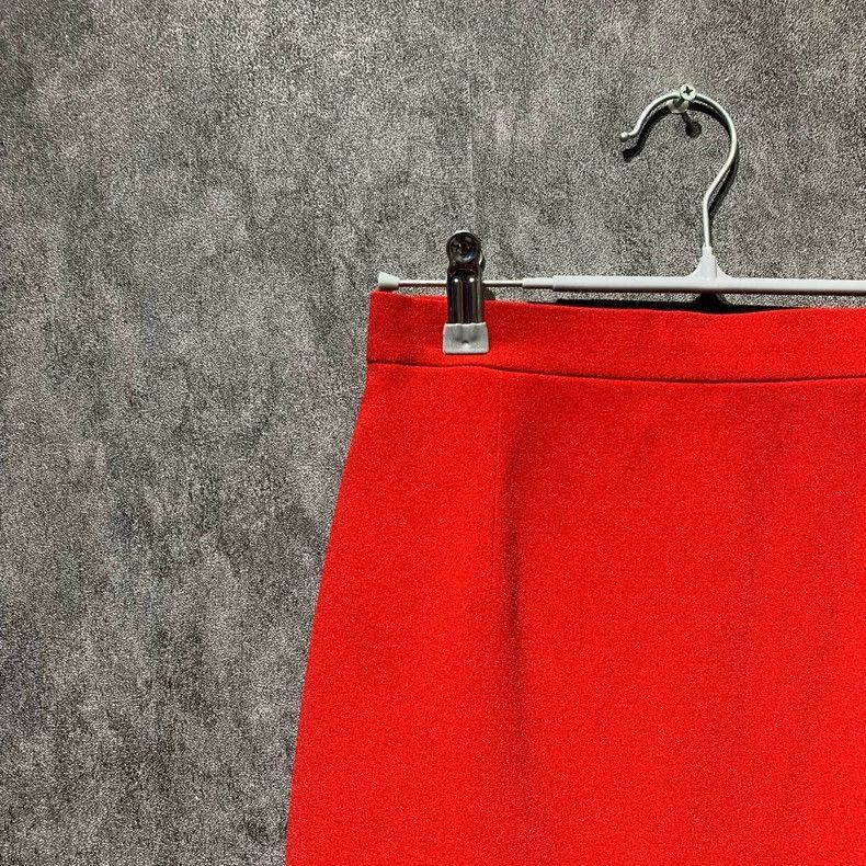 Dior Red Half Skirt Size 7-2505