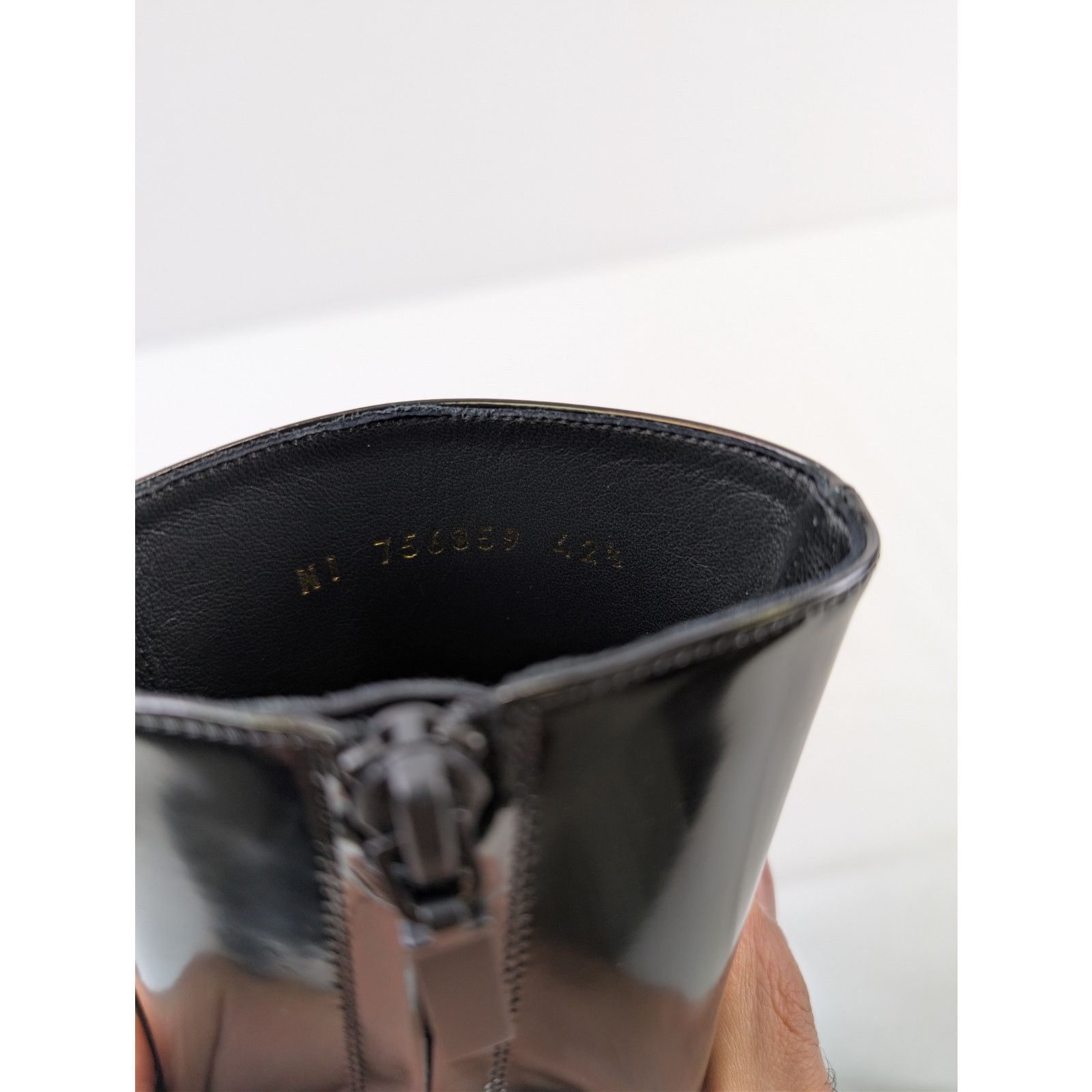 Saint Laurent Paris o1rshd1 XIV 70 Zipped Boots in Black Size US 8 / EU 41 - 15 Thumbnail