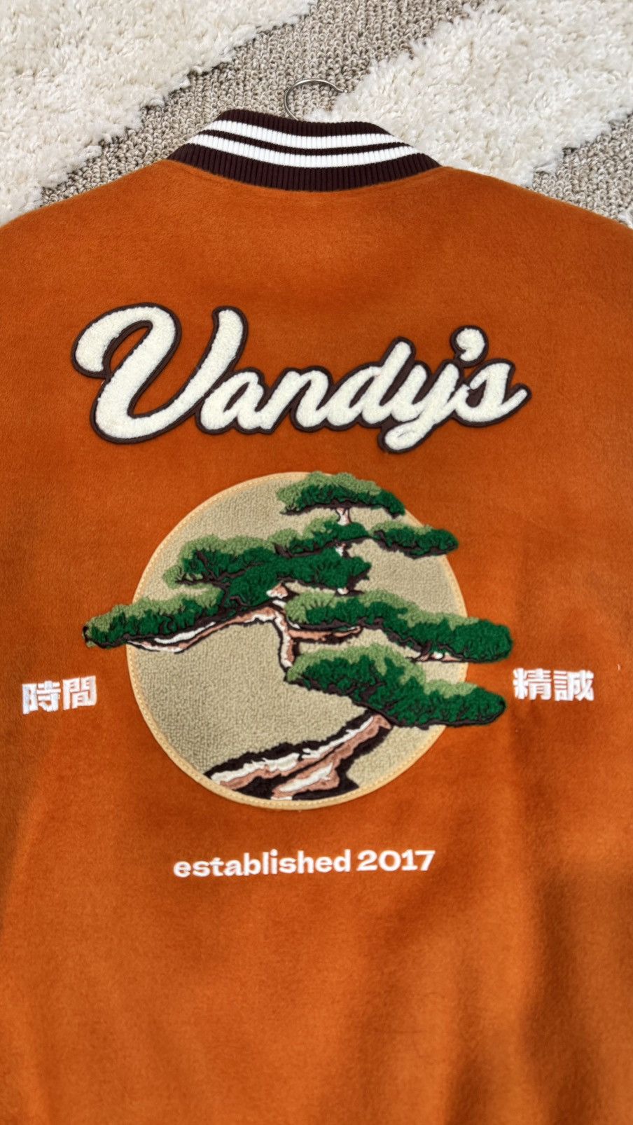 Vandy The Pink Bonsai Orange Varsity Jacket Size US XL / EU 56 / 4 - 13 Thumbnail