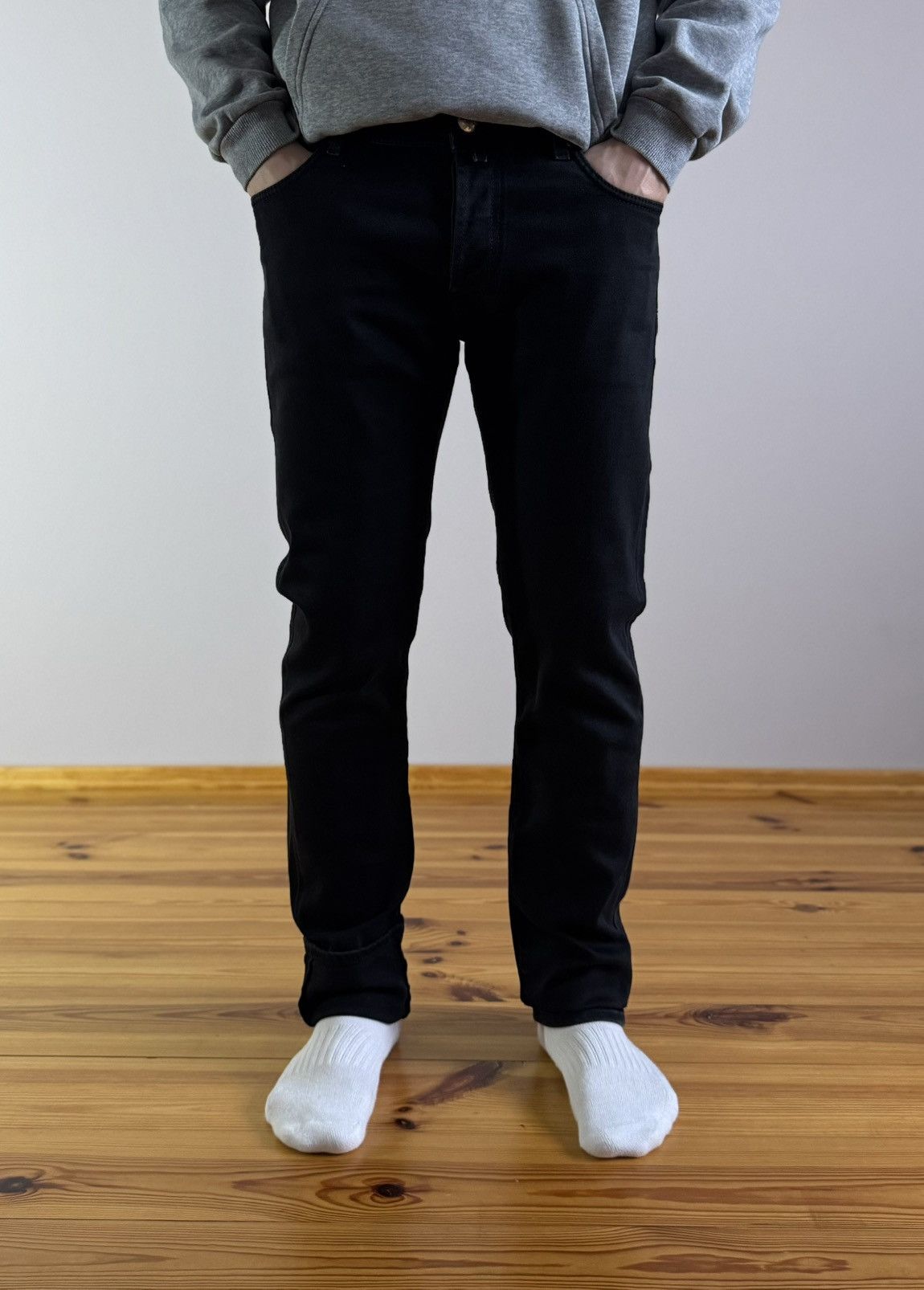 Jacob Cohen Jacob Cohen Black Slim Fit Stretch Jeans Denim Pants 31-33 Size US 33 - 8 Thumbnail