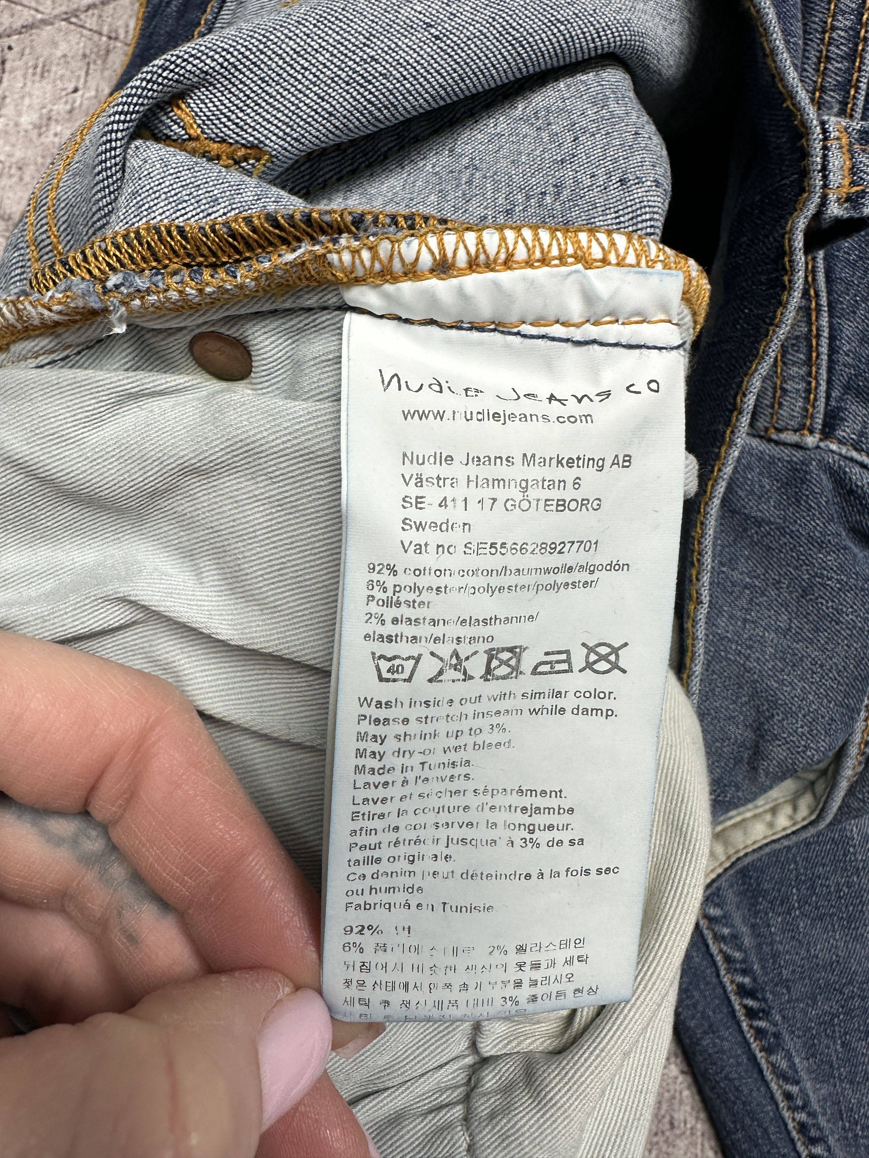 Nudie Jeans Nudie Jeans Tight Terry Mens Denim Pants Size US 32 / EU 48 - 10 Thumbnail