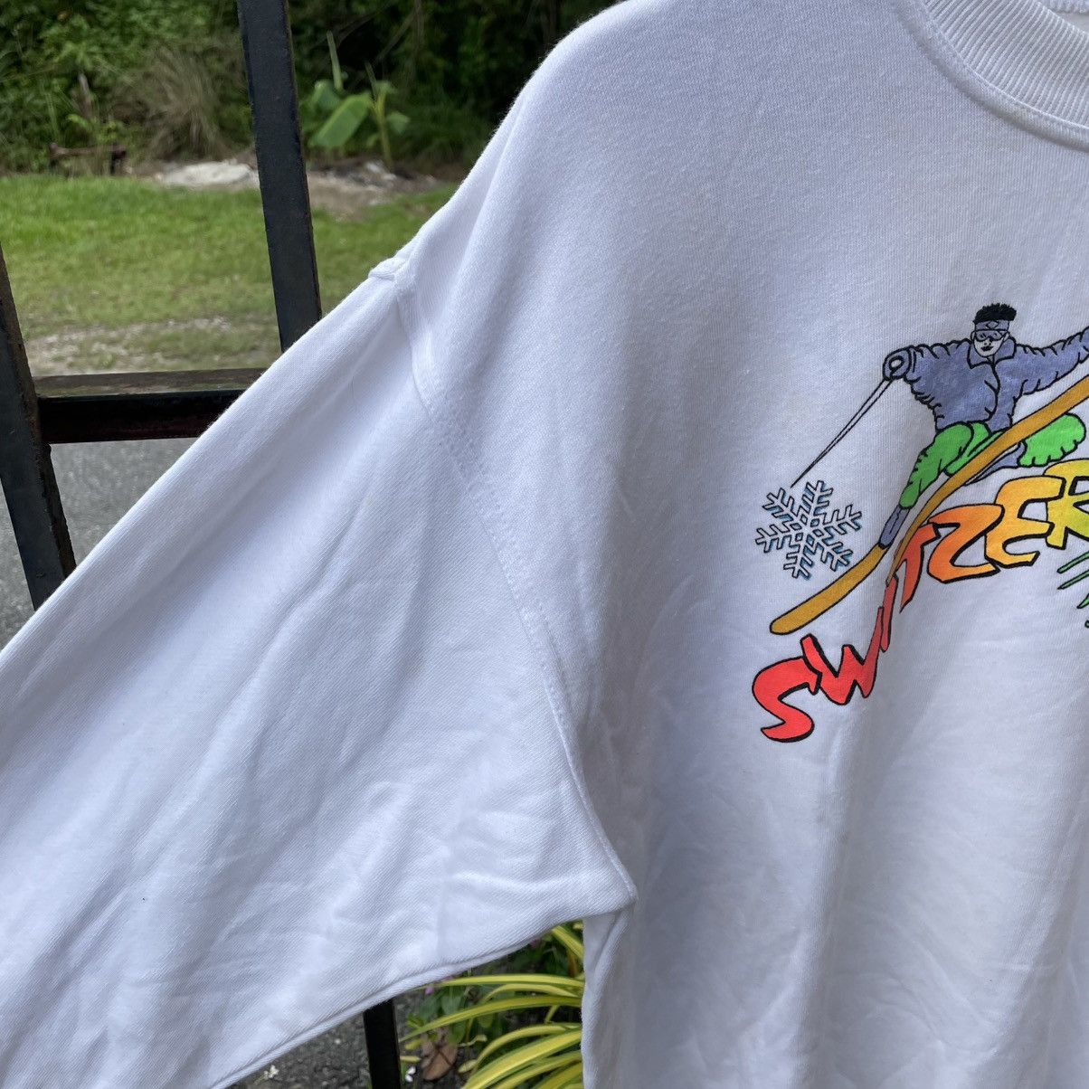 Other 🔥Vintage 90s Switzerland Ski Pop Art Design Sweatshirts Size US M / EU 48-50 / 2 - 9 Thumbnail