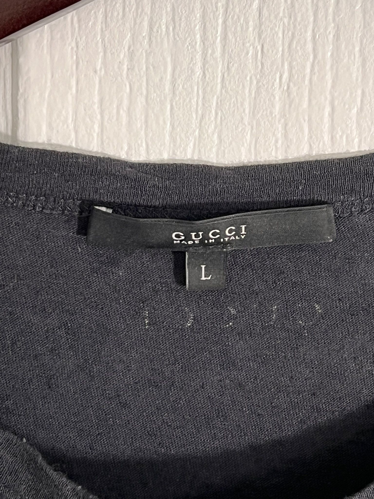 Gucci GUCCI Crown Graphic Shirt Short Sleeve Cotton Black Large Size US M / EU 48-50 / 2 - 4 Thumbnail