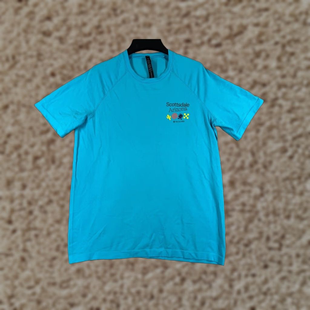 Lululemon Lululemon Shirt Men Medium Blue 10K Tour Scottsdale Arizona 2023 Short Sleeve Shirt T-Shirt Mens Blue Logo Vintage: No Size US M / EU 48-50 / 2 - 1 Thumbnail