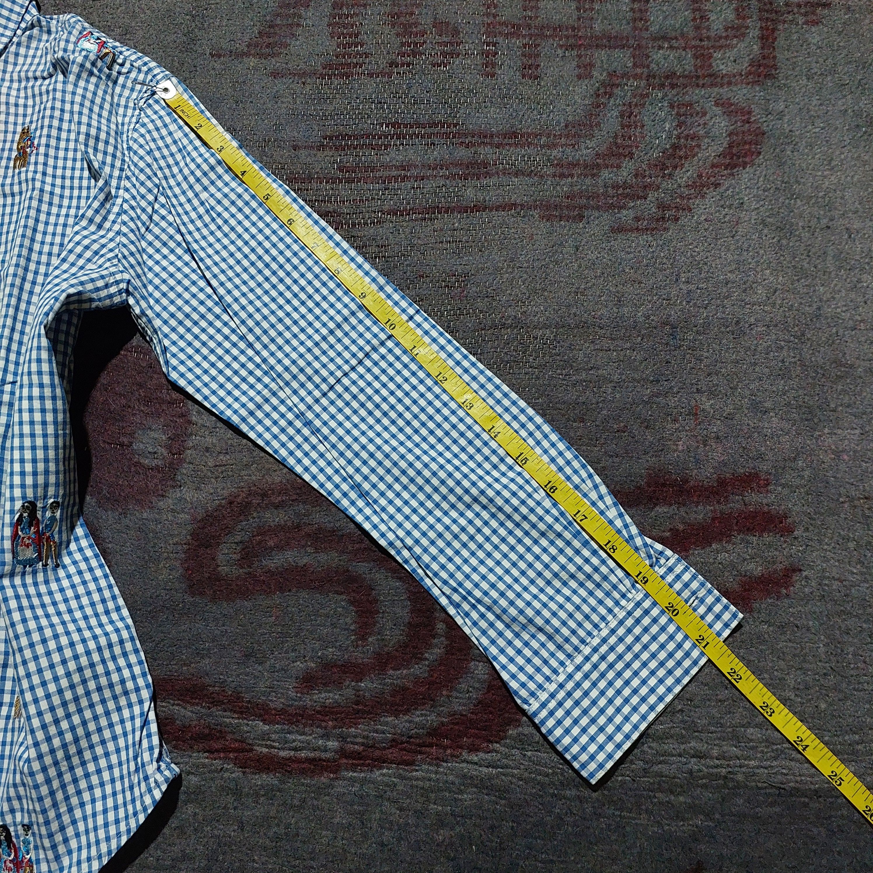 Ne-Net Ne-Net checkered plaid blue L/s shirt Size US M / EU 48-50 / 2 - 15 Thumbnail