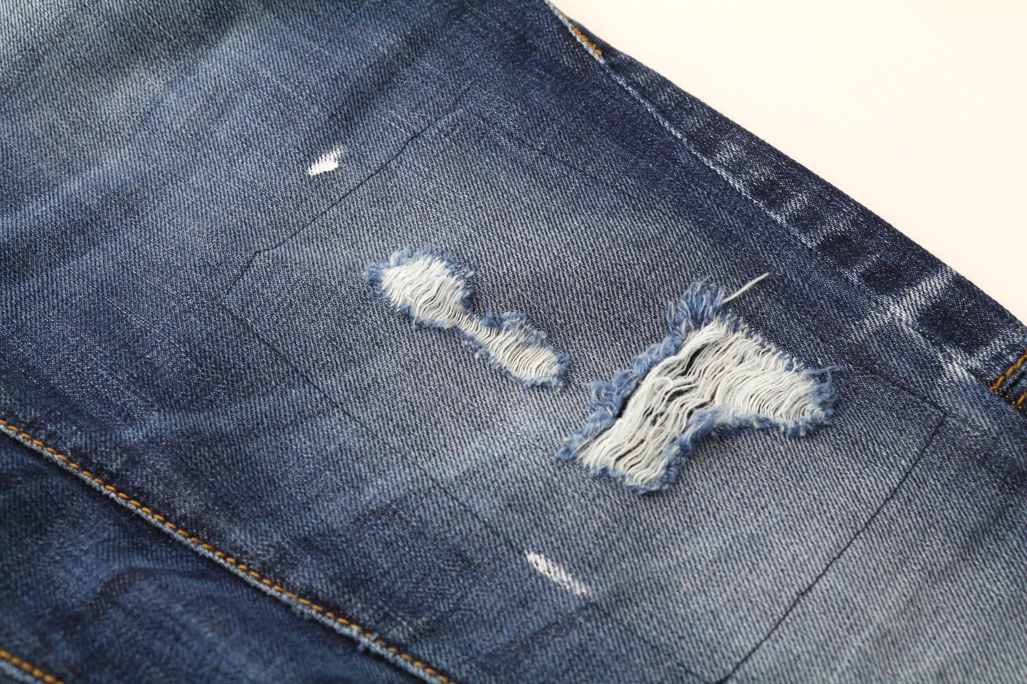 Takeshy Kurosawa TK 55 P W30 Blue Slim Taper Distressed Jeans 75956 Size US 30 / EU 46 - 8 Thumbnail